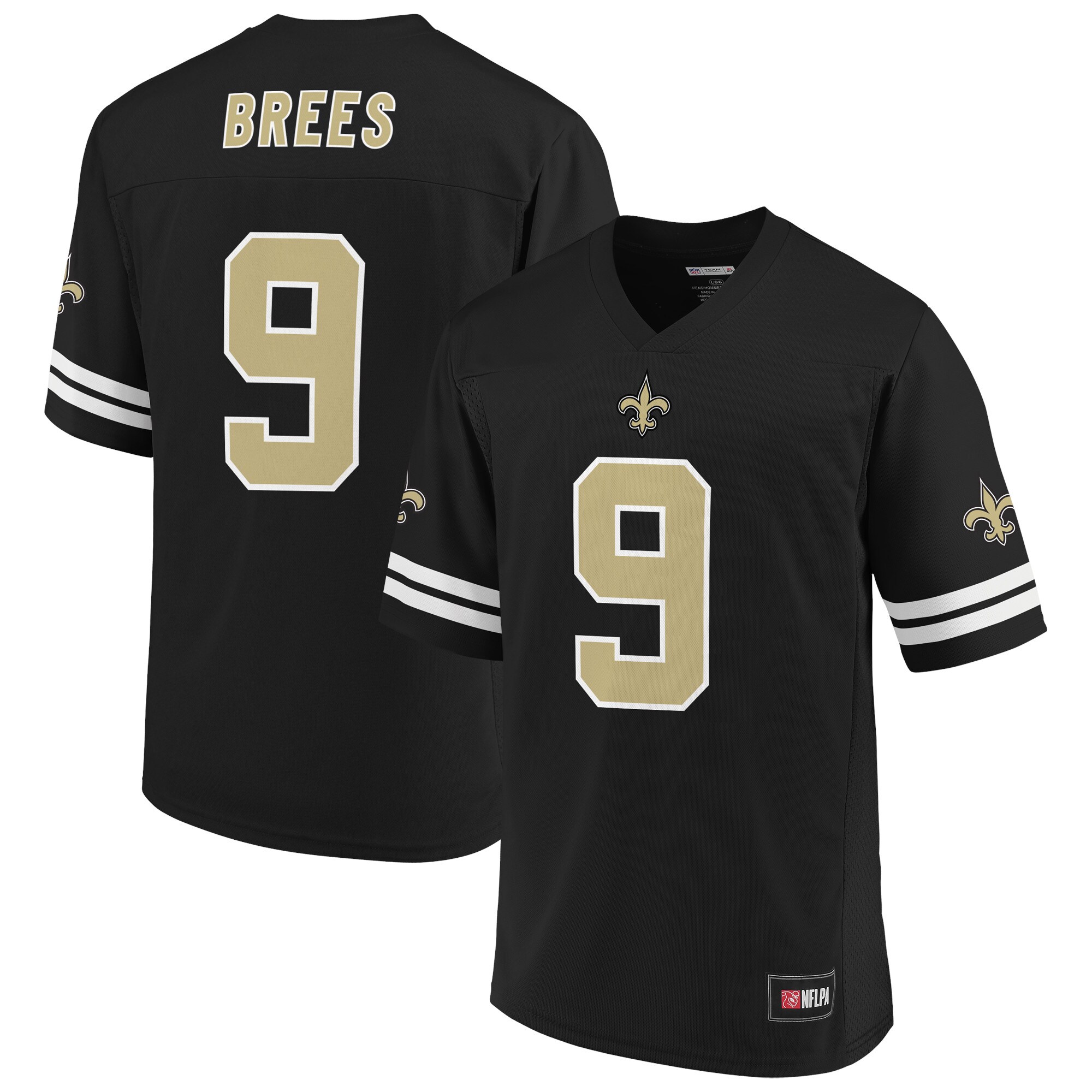 Men's NFL Pro Line by Drew Brees Black New Orleans Saints Player Jersey - vstockx