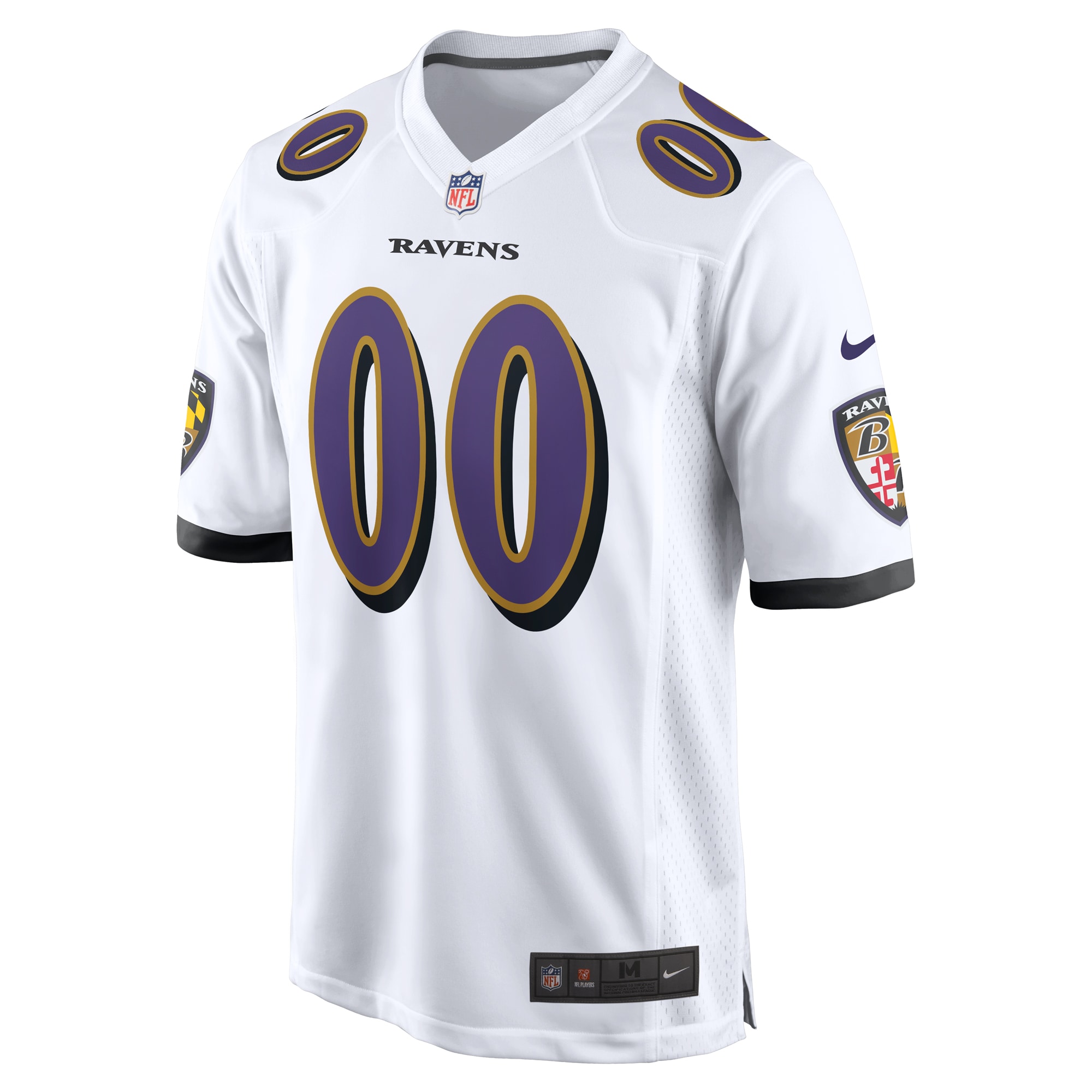 Baltimore Ravens Nike Custom Game Jersey - White - vstockx