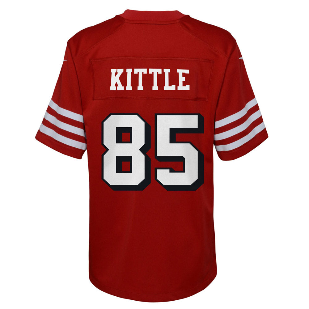 Youth San Francisco 49ers George Kittle Alternate Game Jersey Scarlet - vstockx