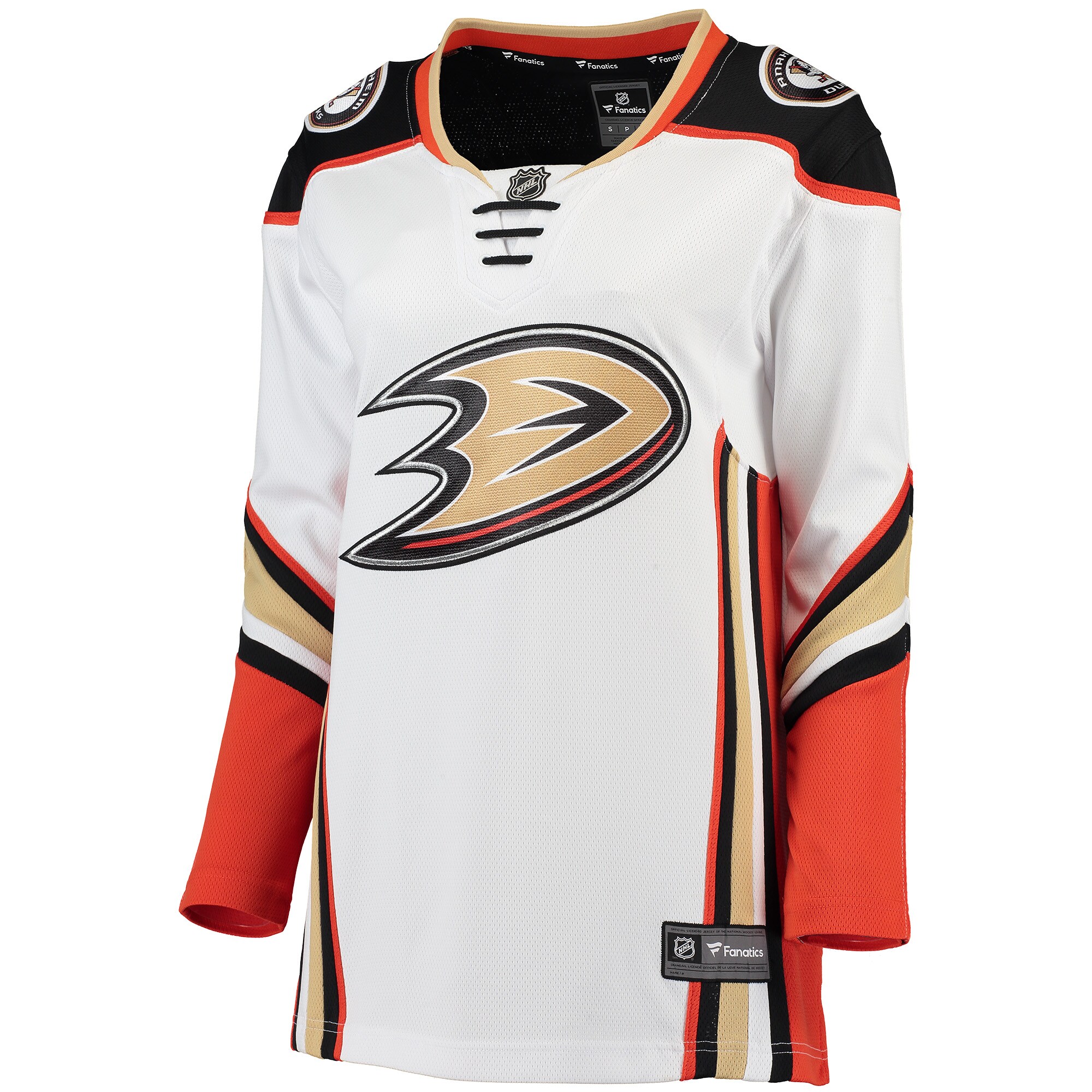 Anaheim Ducks Fanatics Branded Women's Away Breakaway Jersey - White - vstockx
