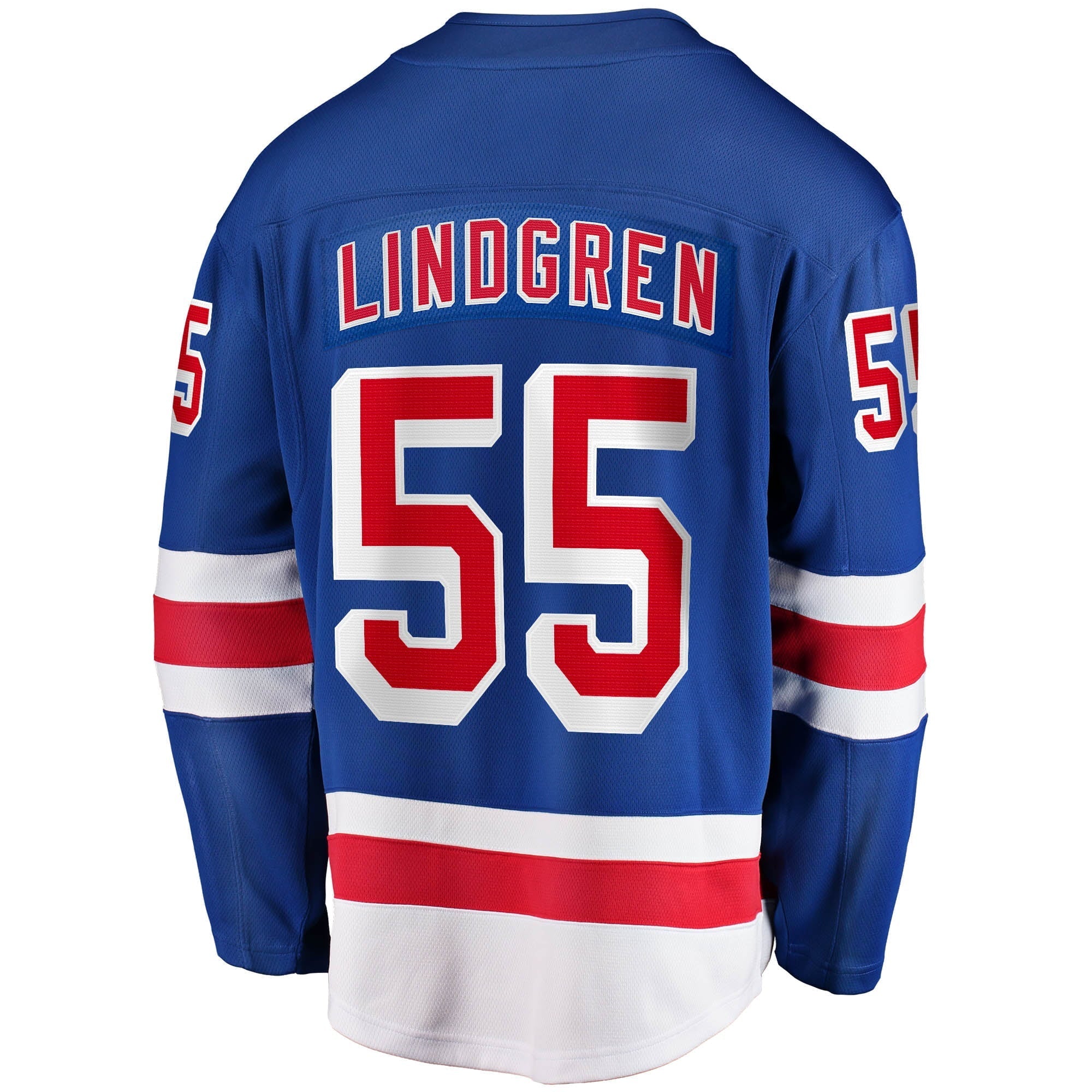 Men's Fanatics Branded Ryan Lindgren Blue New York Rangers 2017/18 Home Breakaway Replica Jersey - vstockx