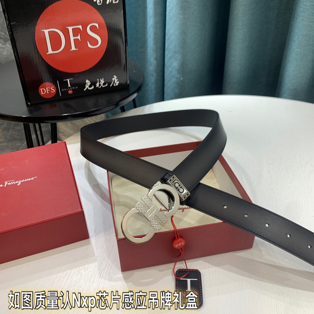 Streetwear Belt Ferragamo 319425 size:3.5cm - vstockx