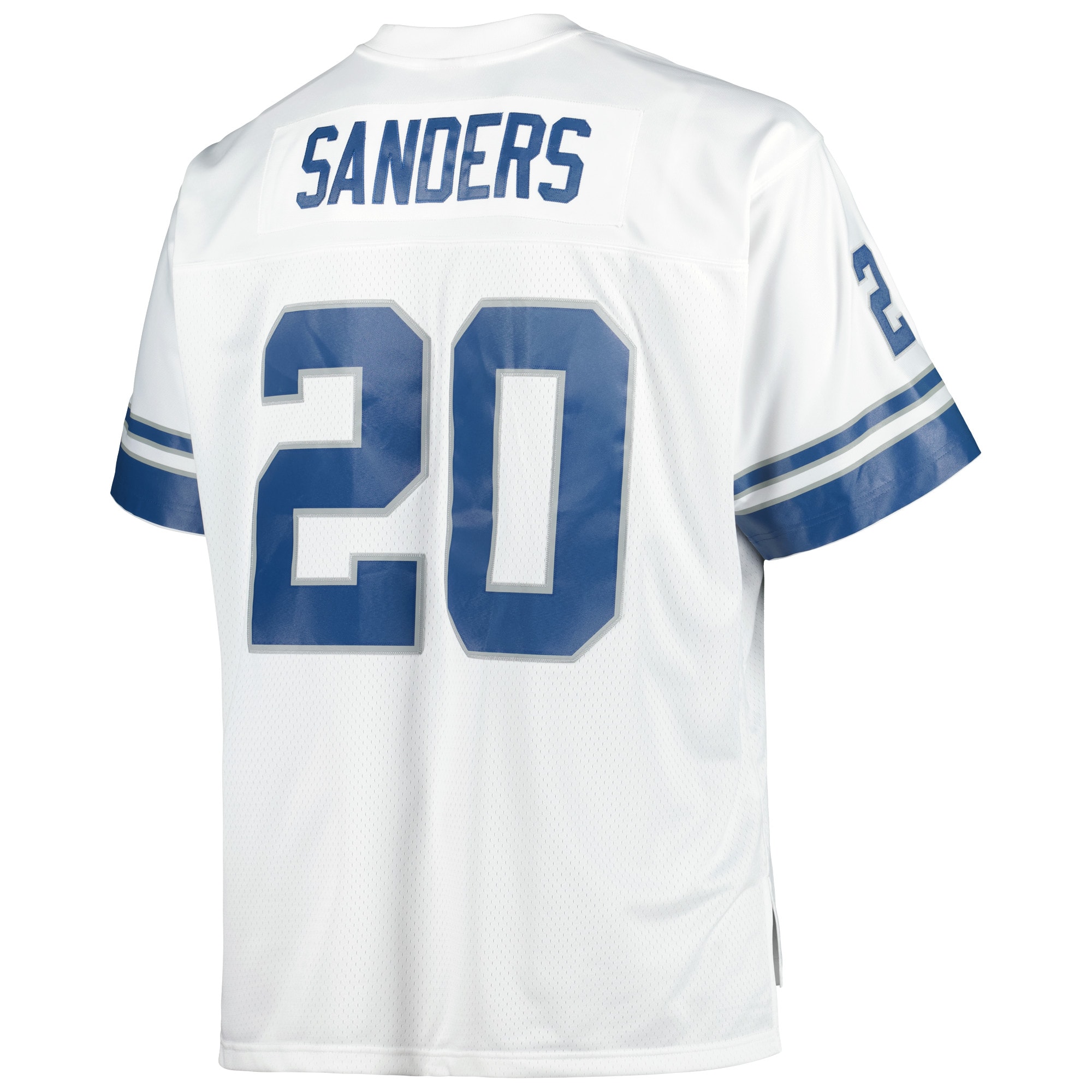 Barry Sanders Detroit Lions Mitchell & Ness Big & Tall 1996 Retired Player Replica Jersey - White - vstockx
