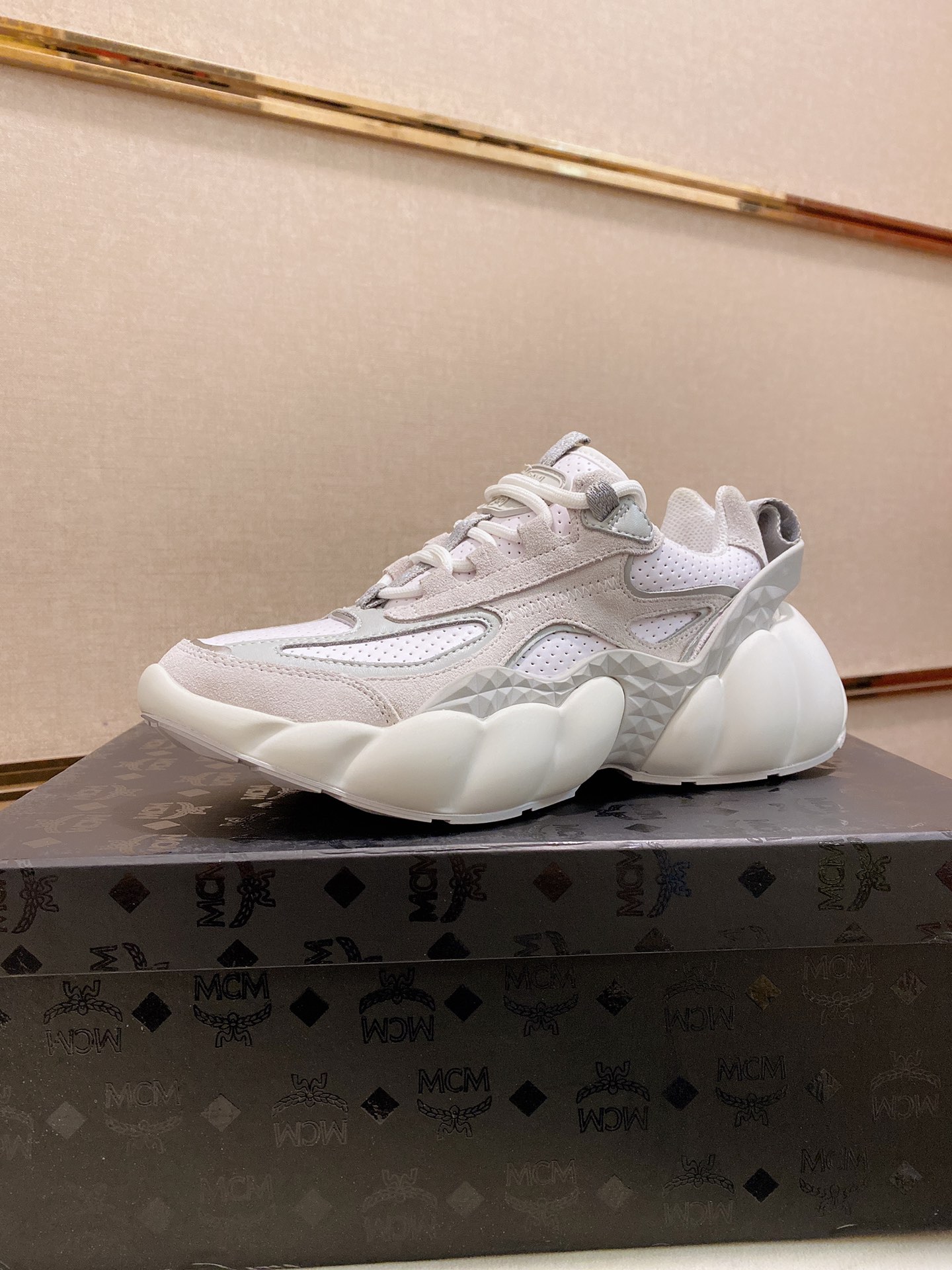 MCM Low Top Logo Lace-up Sneakers 12 - vstockx