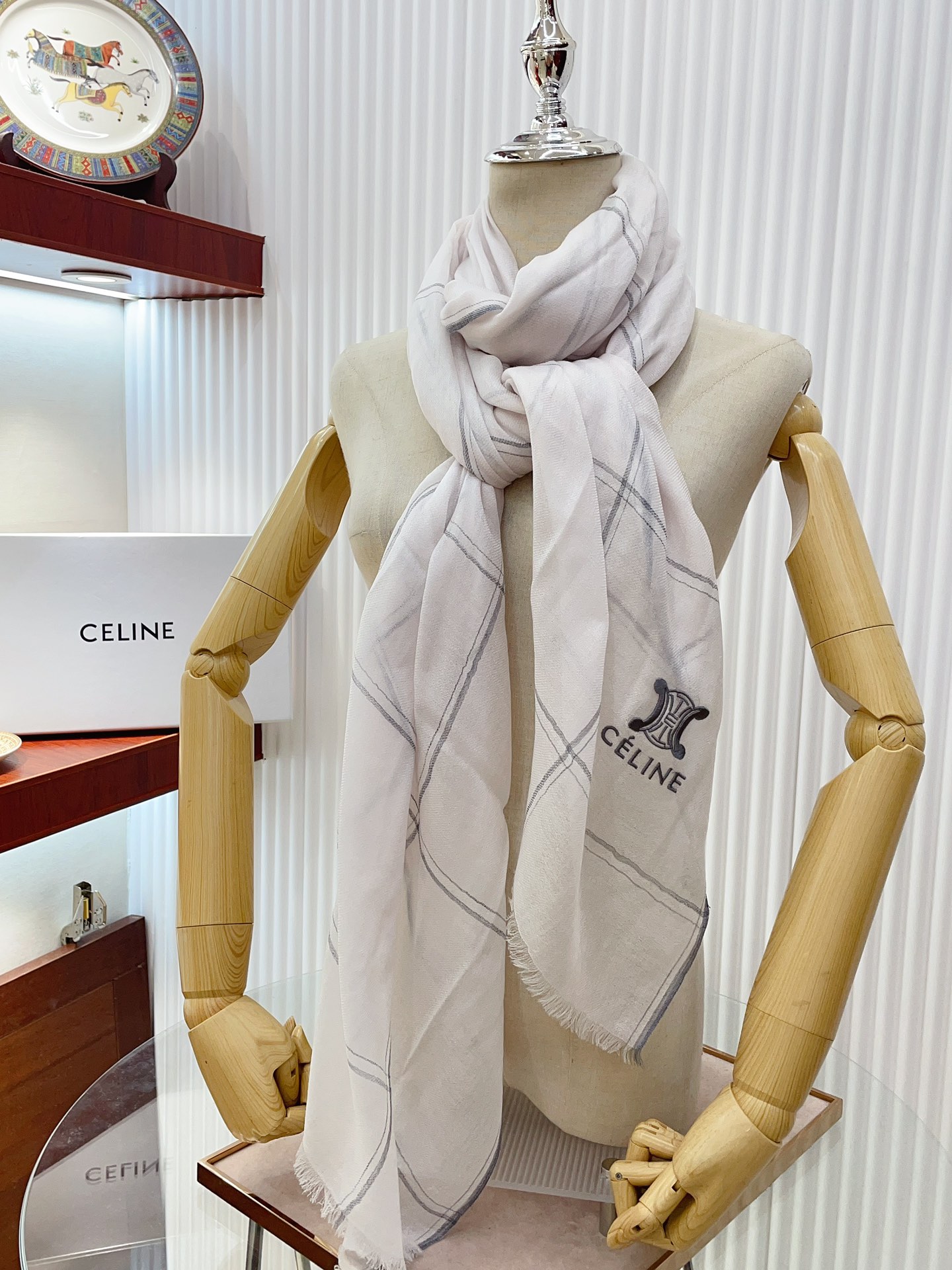 Streetwear Scarf CELINE 328849 SIZE:80*200cm - vstockx