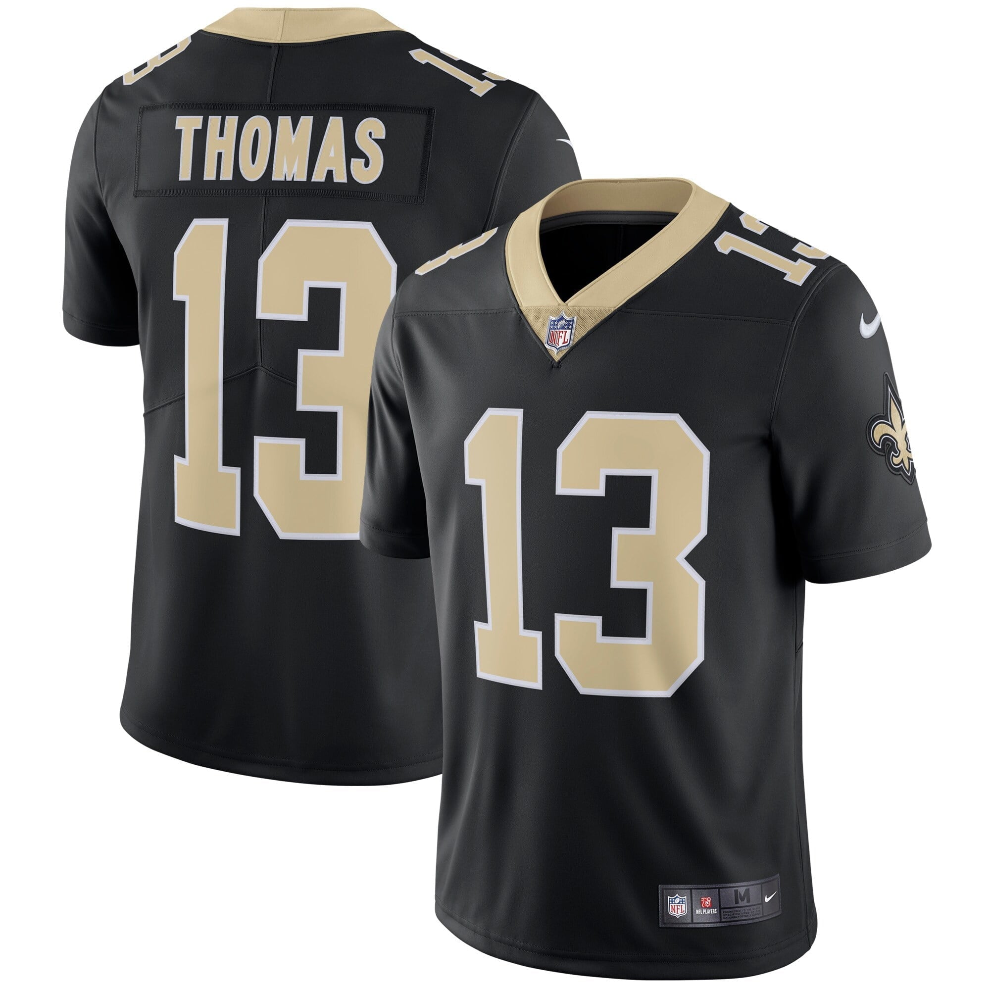 Men's Nike Michael Thomas Black New Orleans Saints Vapor Untouchable Limited Player Jersey - vstockx