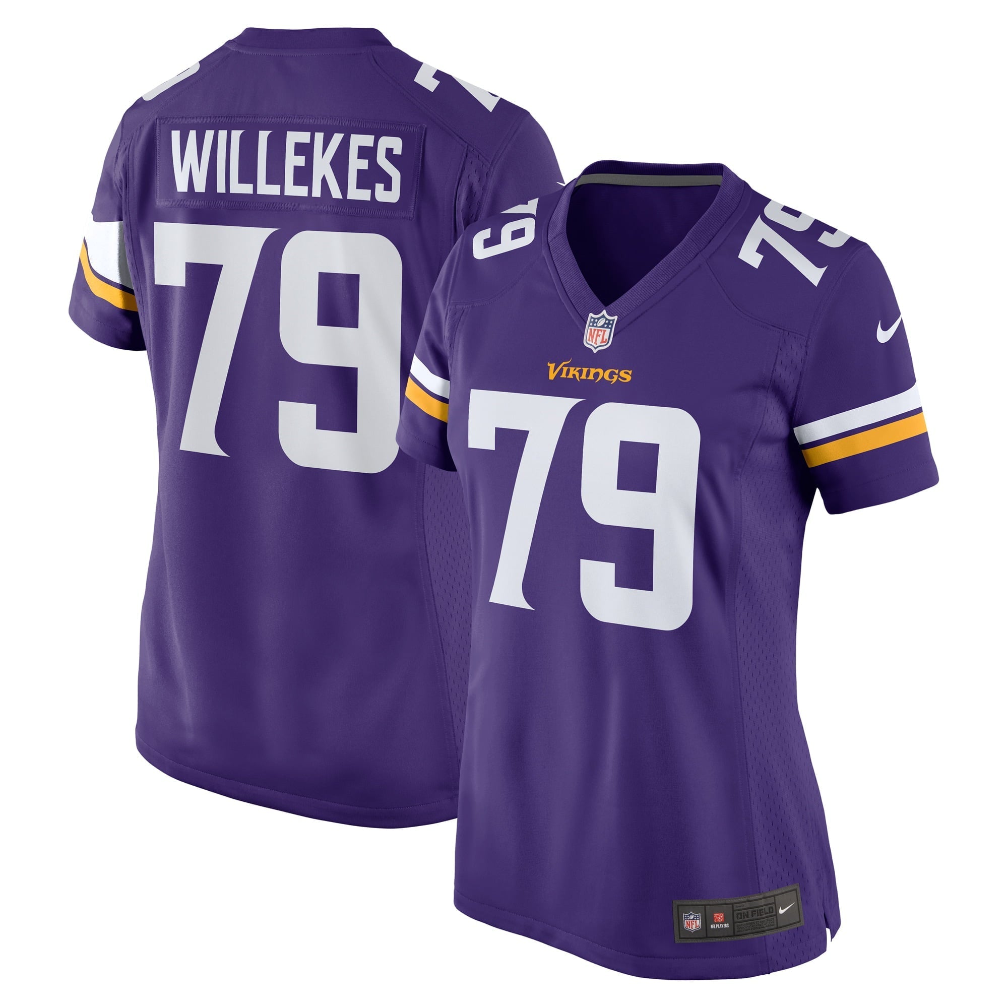 Women's Nike Kenny Willekes Purple Minnesota Vikings Game Jersey - vstockx