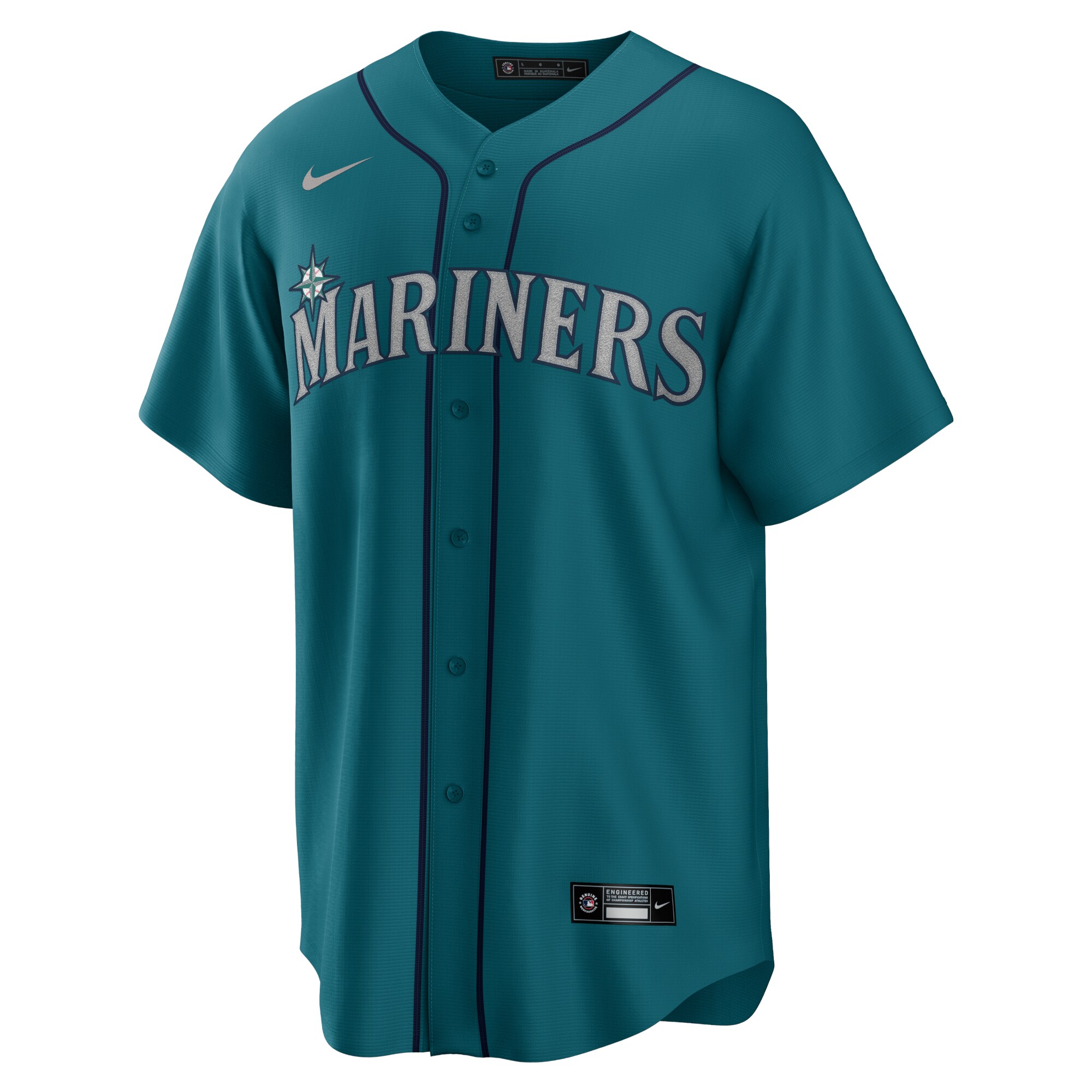 Seattle Mariners Nike Alternate Replica Team Jersey - Aqua - vstockx