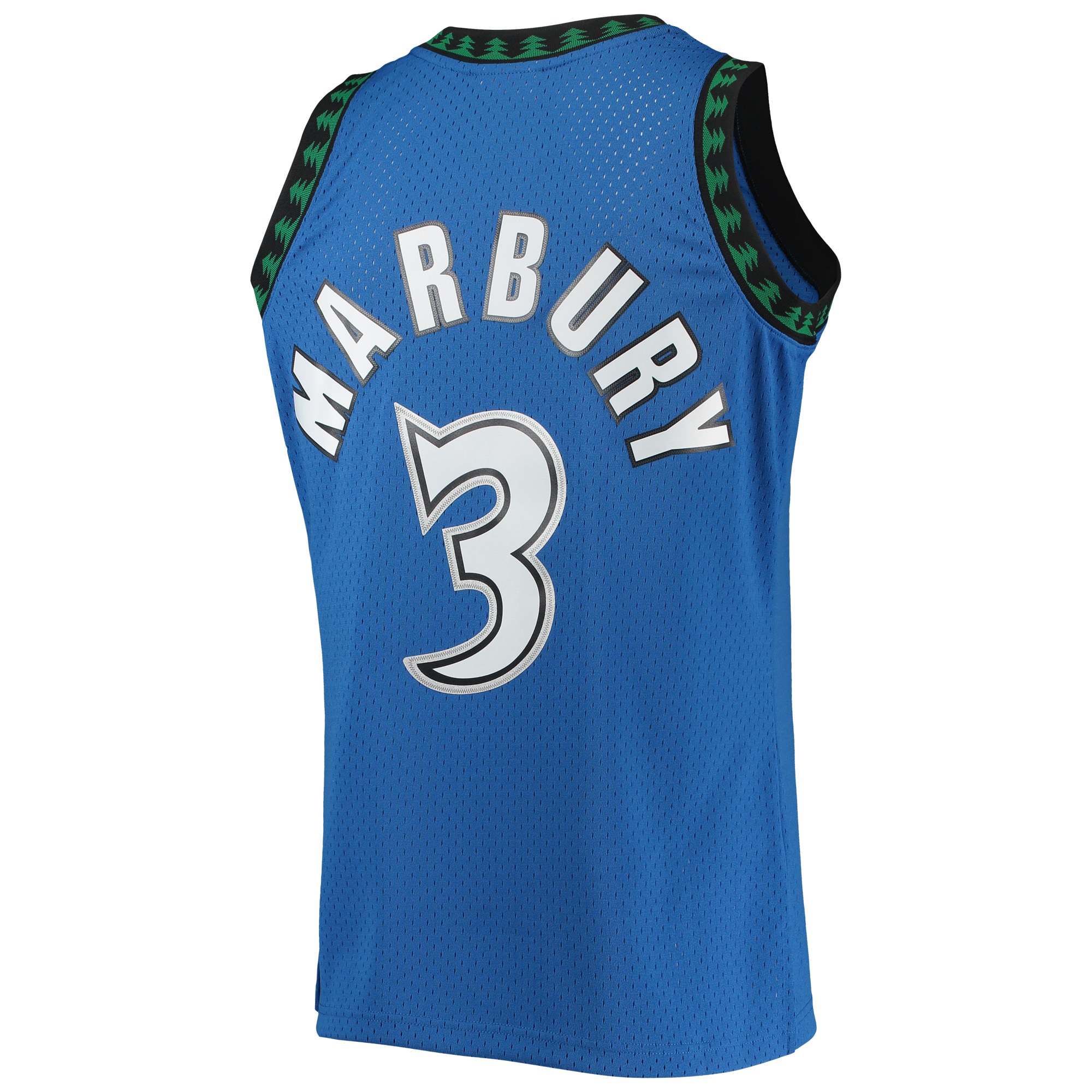 Stephon Marbury Minnesota Timberwolves Mitchell & Ness 1996/97 Hardwood Classics Swingman Jersey - Blue - vstockx