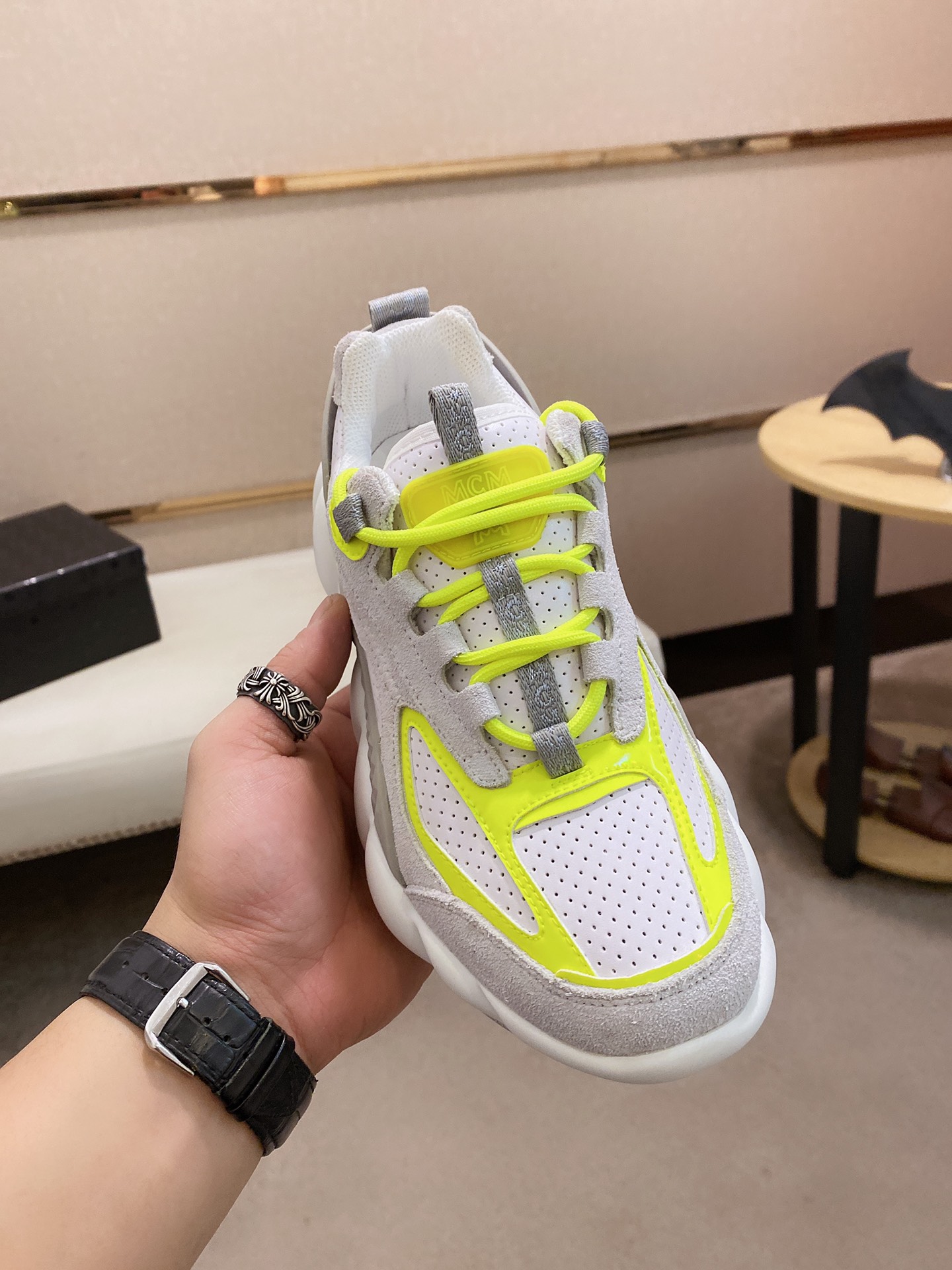 MCM Low Top Logo Lace-up Sneakers 11 - vstockx