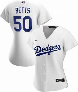 Womens Los Angeles Dodgers Mookie Betts Cool Base Replica Jersey White - vstockx