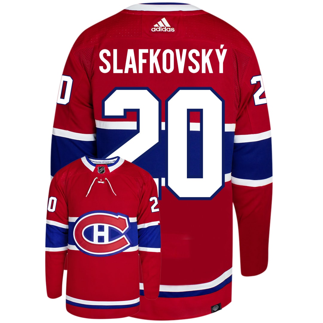 Juraj Slafkovsky Montreal Canadiens Adidas Primegreen Authentic NHL Hockey Jersey - vstockx