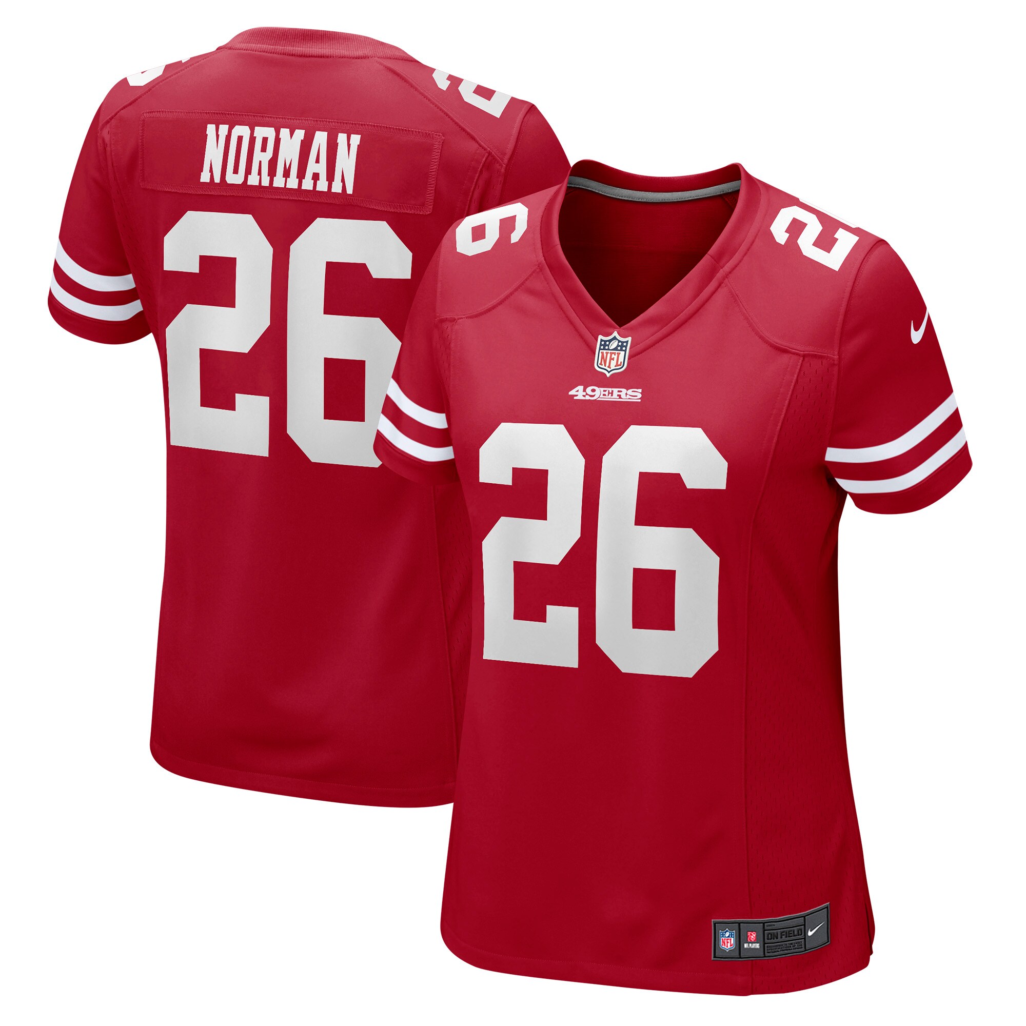 Josh Norman San Francisco 49ers Nike Women's Game Player Jersey - Scarlet - vstockx