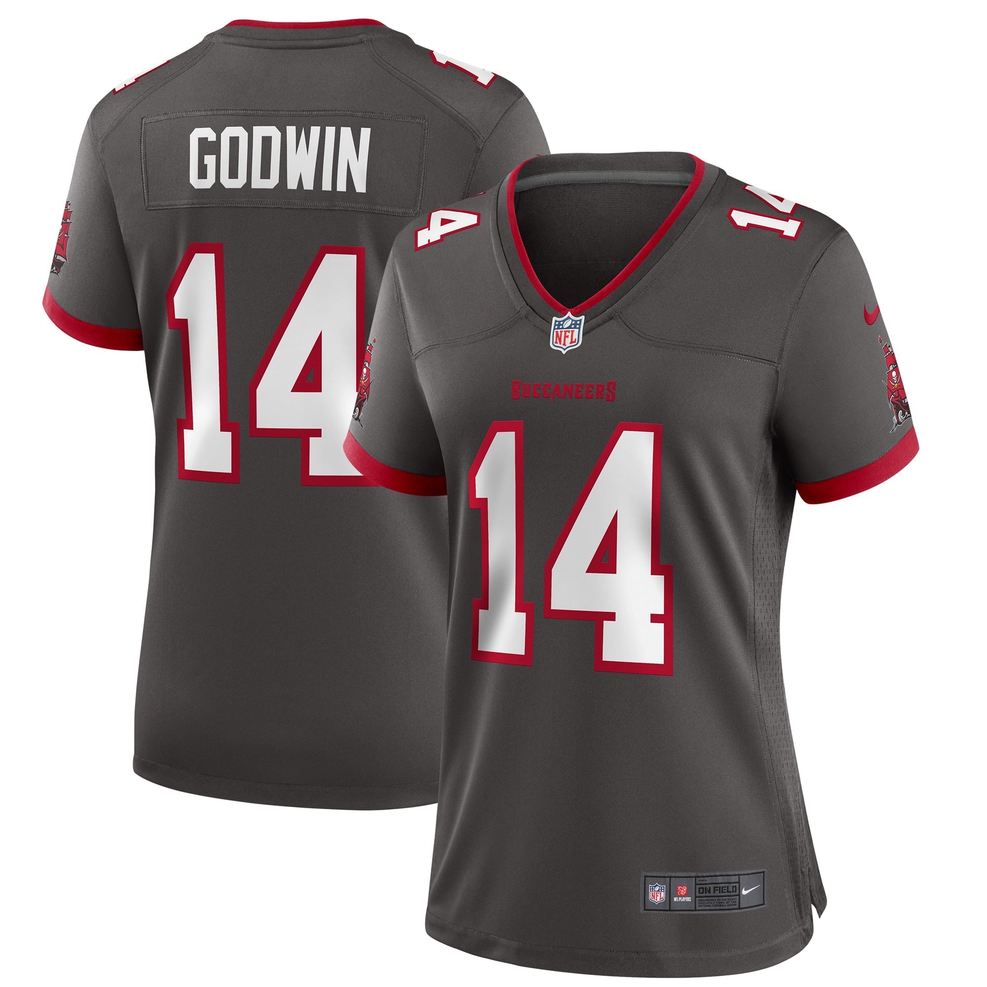 Women's Nike Chris Godwin Pewter Tampa Bay Buccaneers Alternate Game Jersey - vstockx