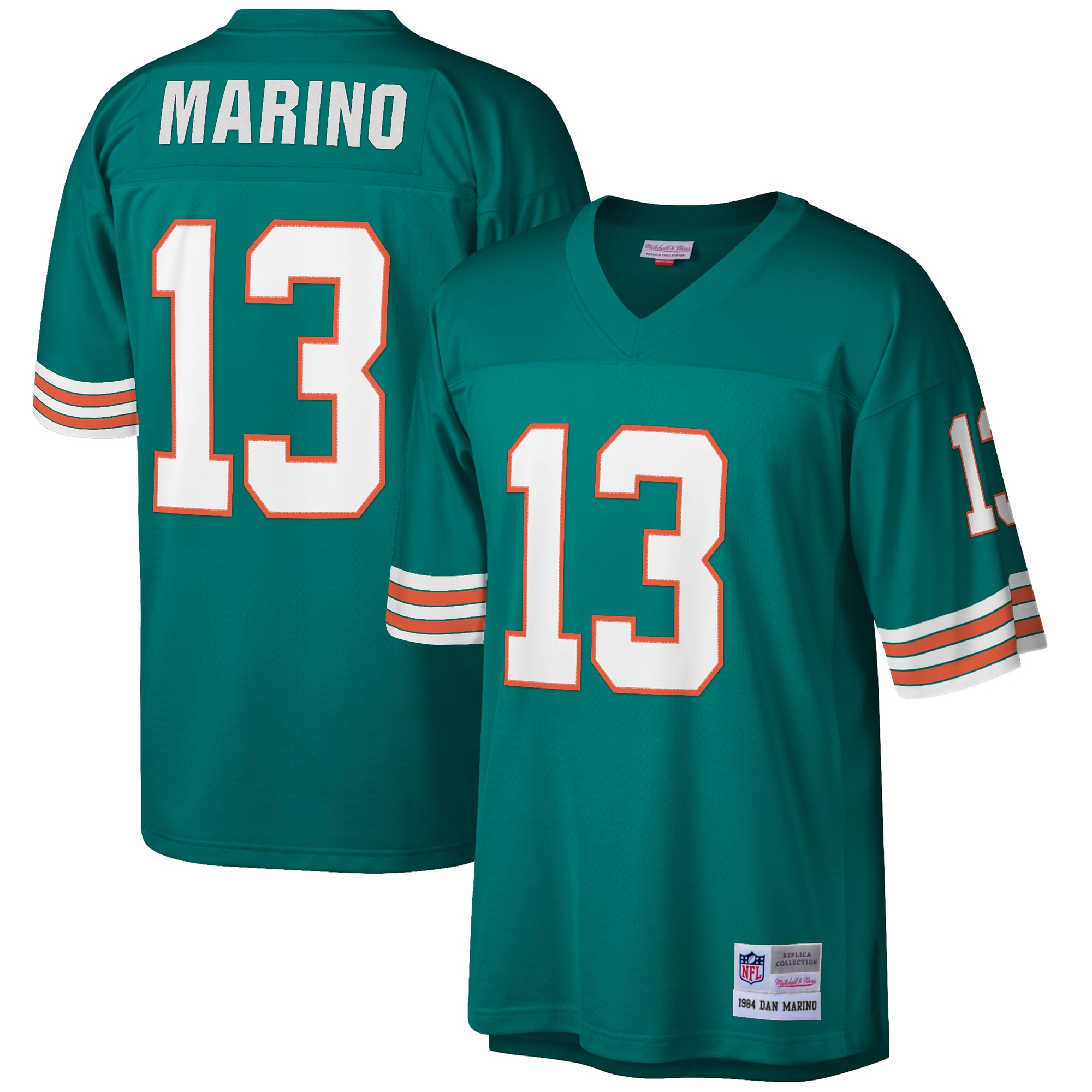 Dan Marino Miami Dolphins Mitchell & Ness 1984 Retired Player Legacy Replica Jersey - Aqua - vstockx