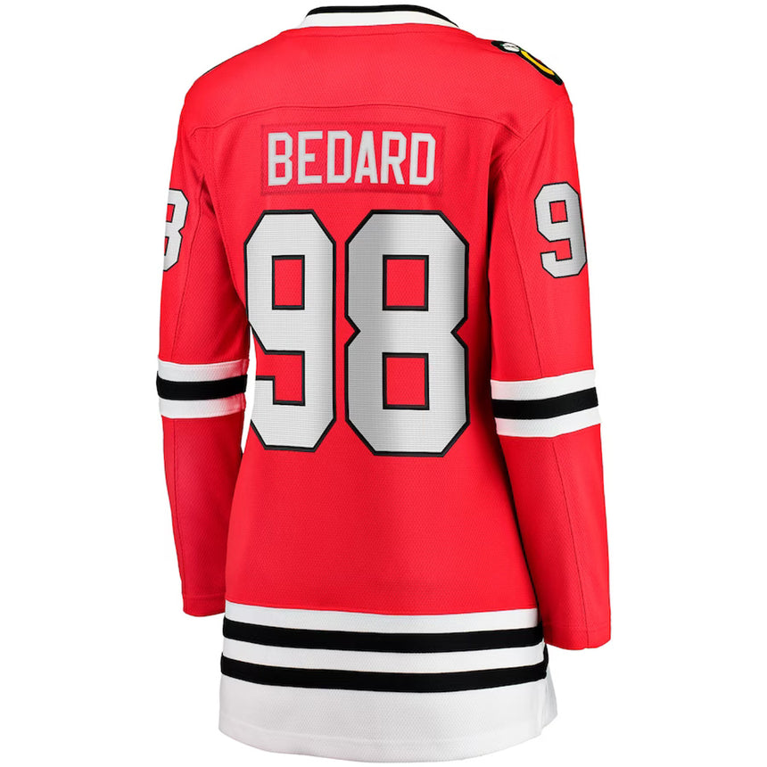 Women's Connor Bedard Chicago Blackhawks Fanatics Branded Red Breakaway Home Jersey - vstockx