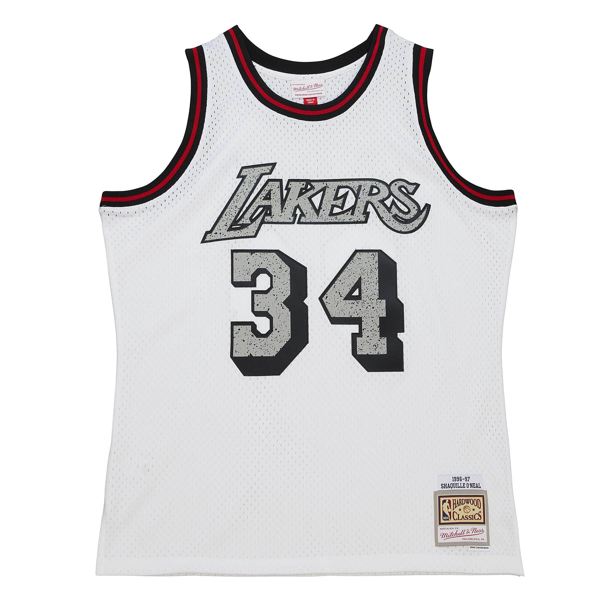 Cracked Cement Swingman Shaquille O'Neal Los Angeles Lakers 1996-97 Jersey - vstockx