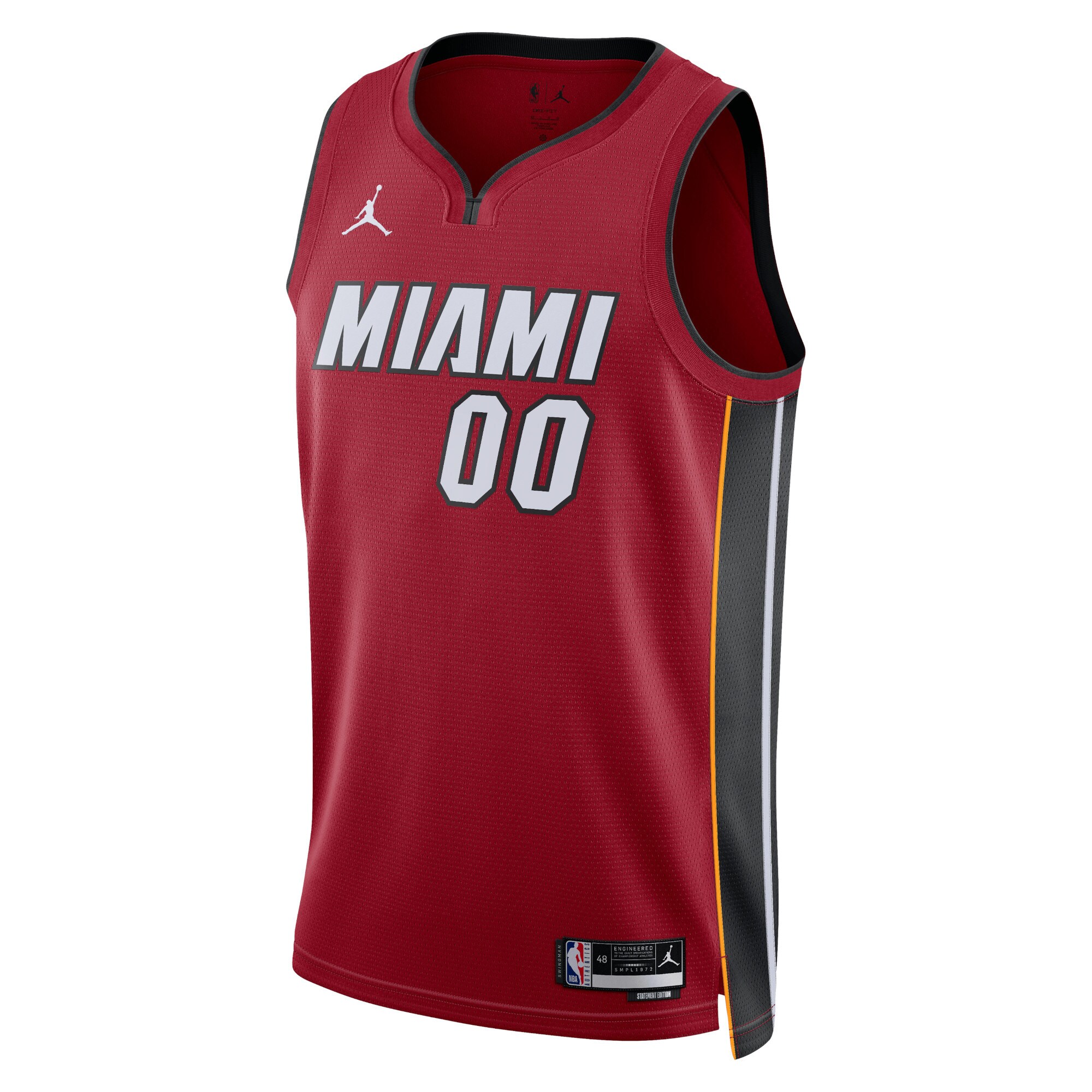 Miami Heat Jordans Brand Unisex 2022/23 Swingman Custom Jersey - Statement Edition - Red - vstockx