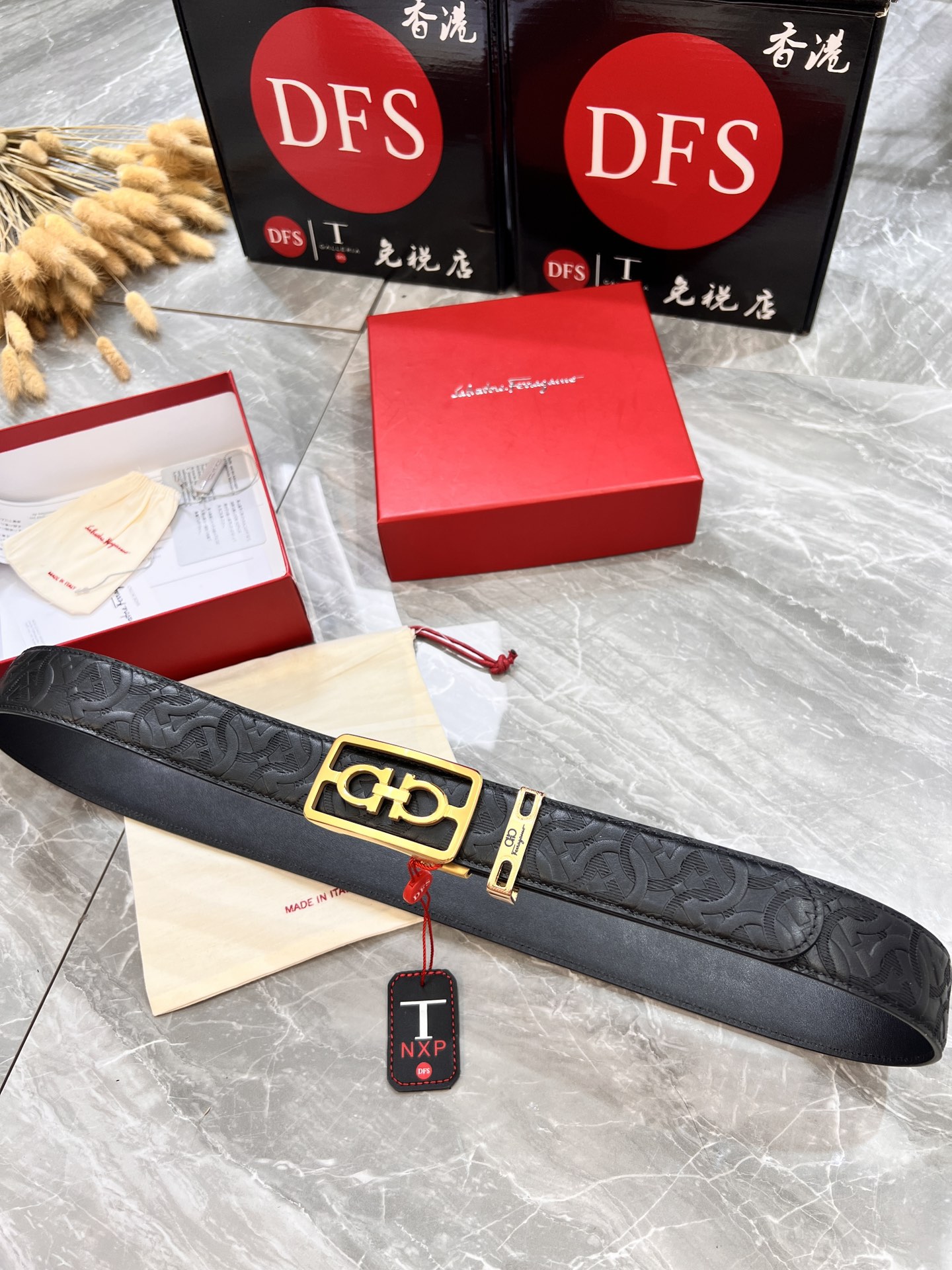 Streetwear Belt Ferragamo 319875 size:3.5cm - vstockx