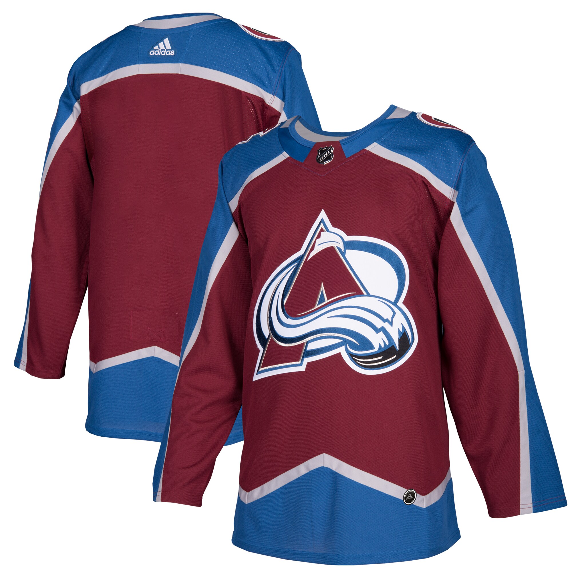 Colorado Avalanche adidas Home Authentic Blank Jersey - Burgundy - vstockx