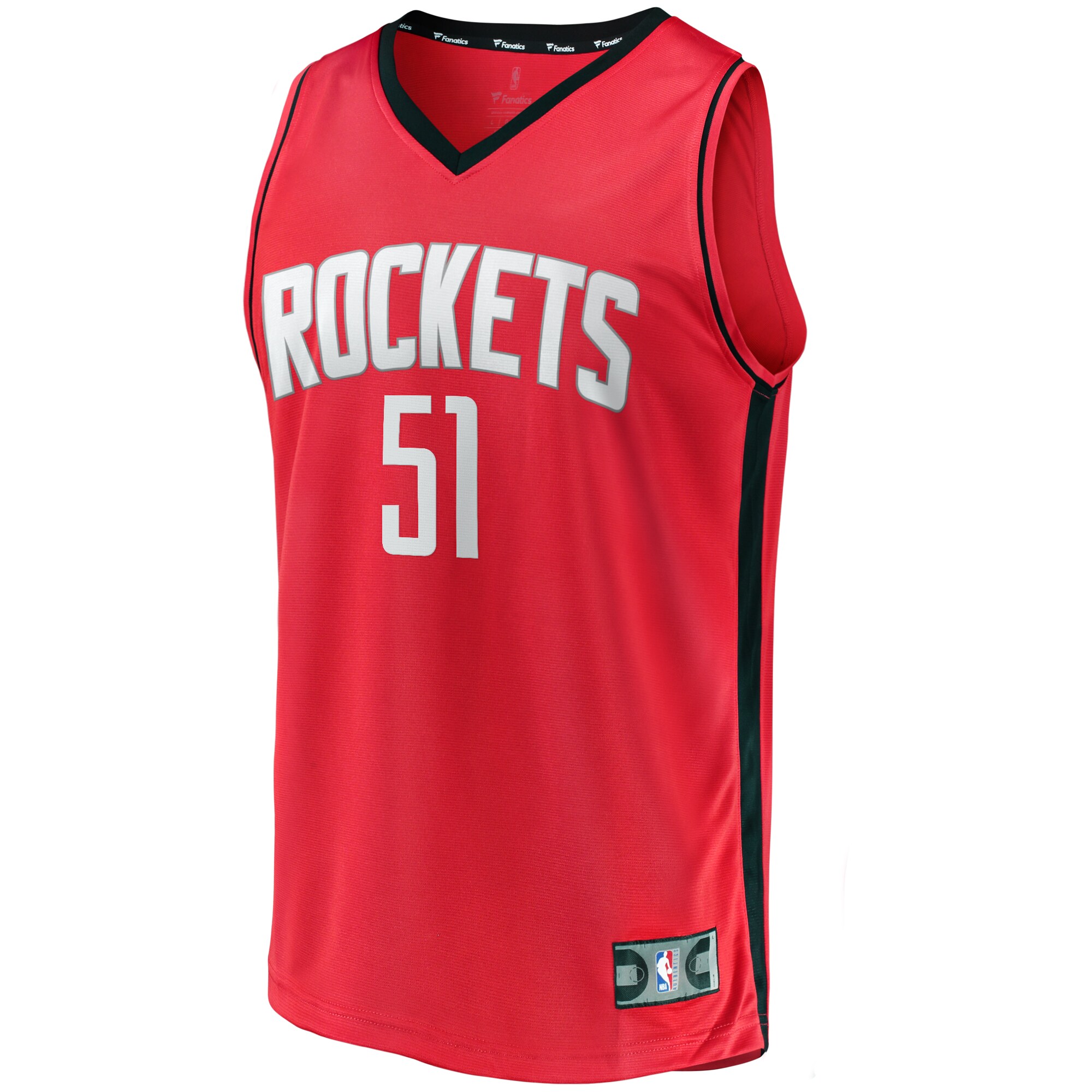 Boban Marjanovic Houston Rockets Fanatics Branded Fast Break Player Jersey - Icon Edition - Red - vstockx