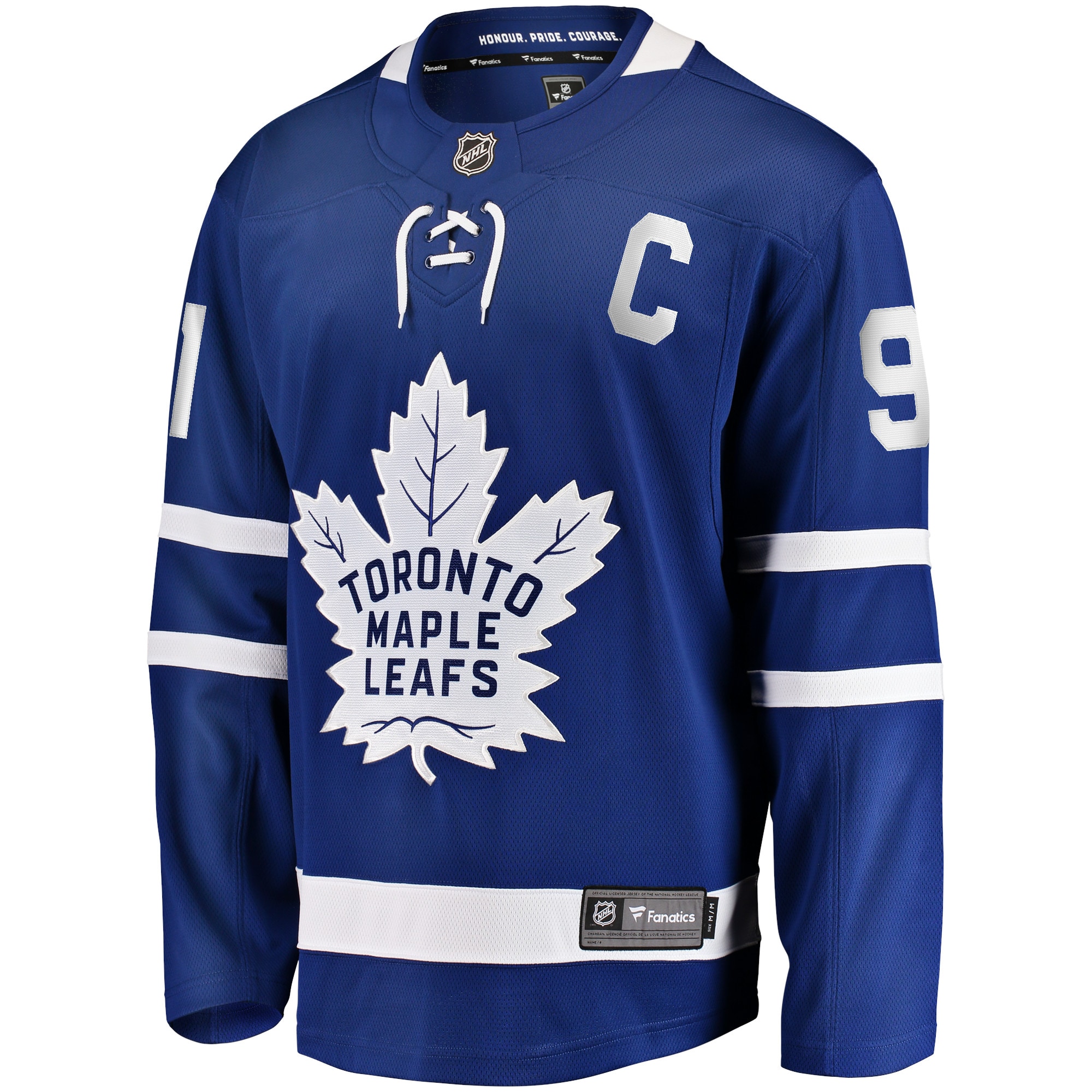John Tavares Toronto Maple Leafs Fanatics Branded Home Captain Premier Breakaway Player Jersey - Blue - vstockx