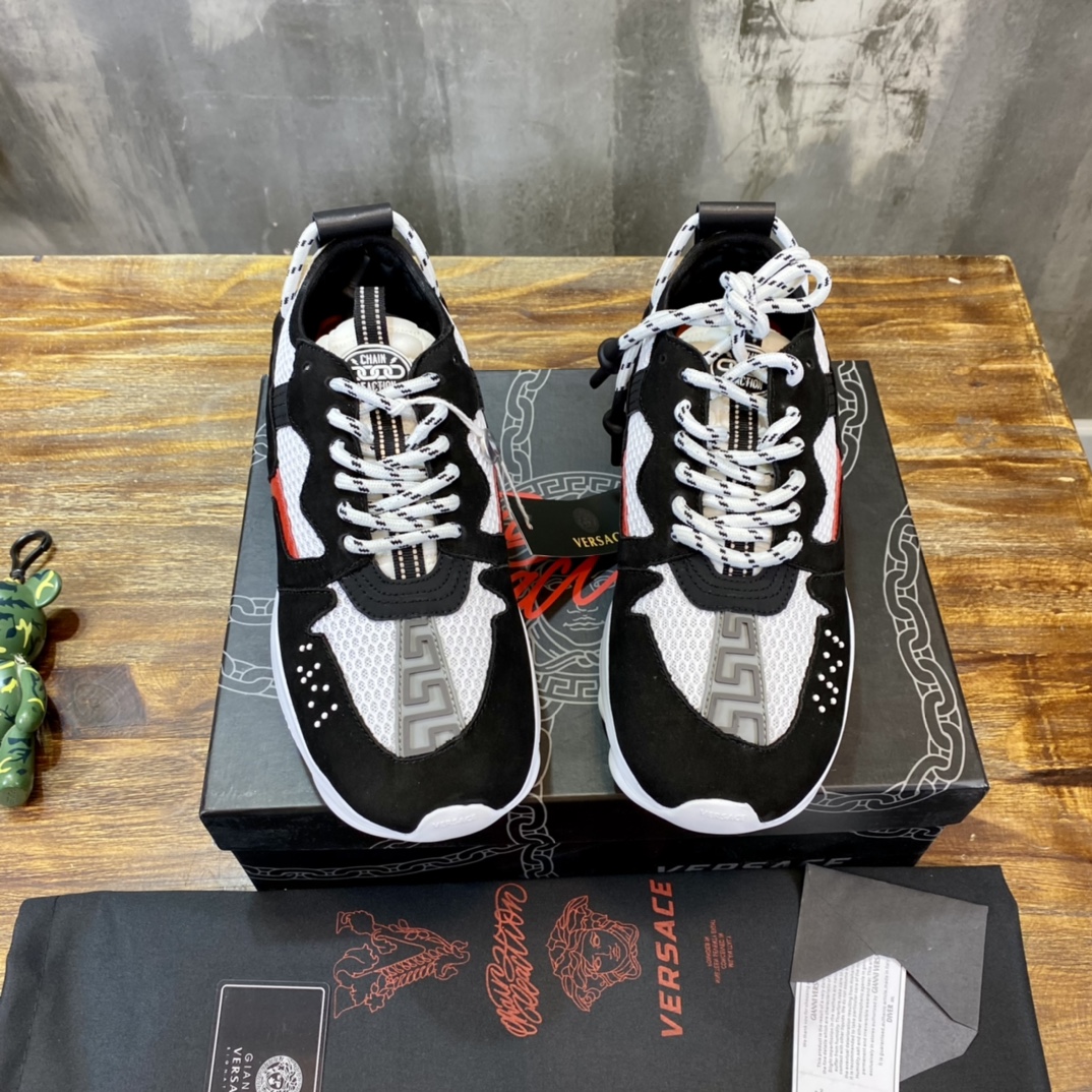 Versace Chain Reaction 2 Black Red - vstockx