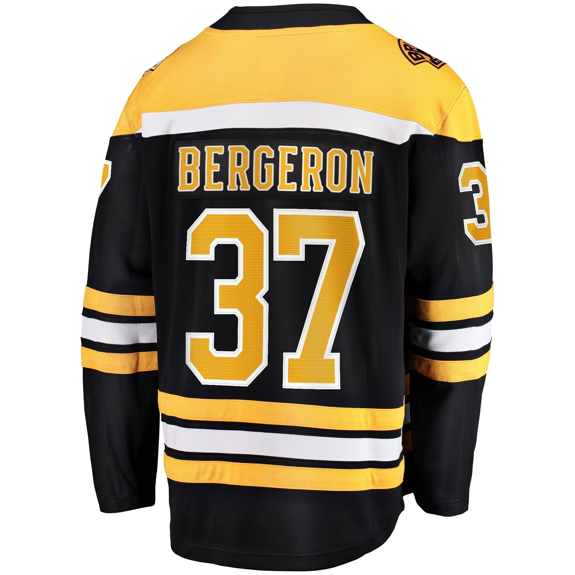 Men's Fanatics Branded Patrice Bergeron Black Boston Bruins Captain Patch Home Breakaway Jersey - vstockx