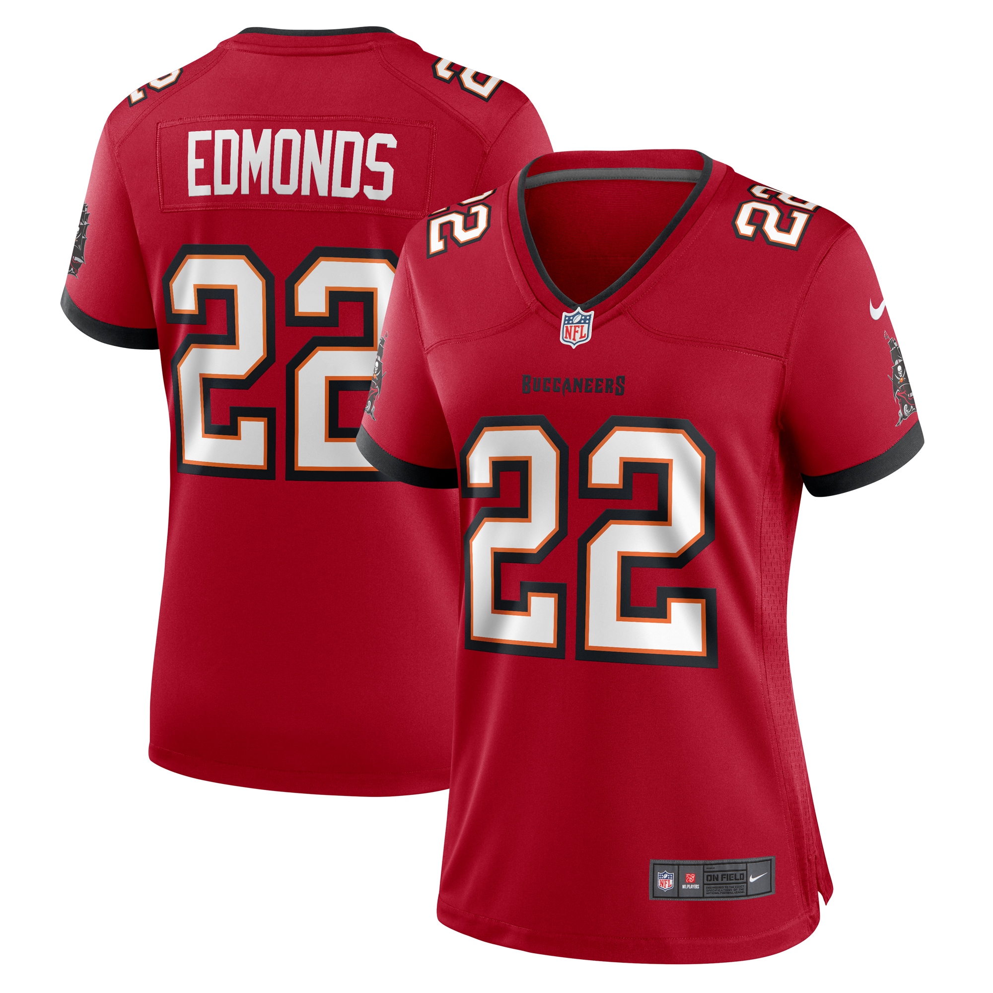 Chase Edmonds Tampa Bay Buccaneers Nike Women's Game Jersey - Red - vstockx