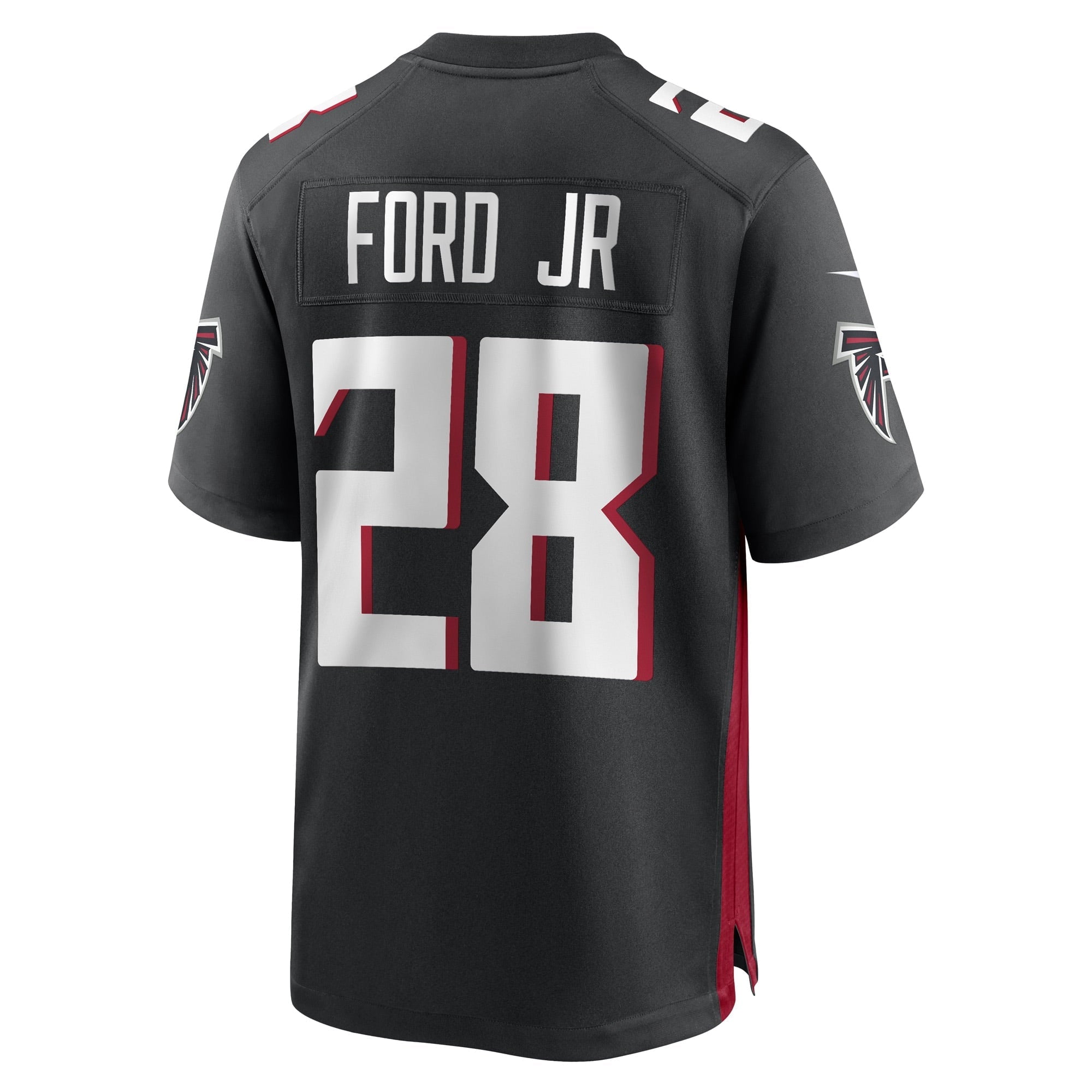 Men's Nike Black Mike Ford Atlanta Falcons Game Player Jersey - vstockx