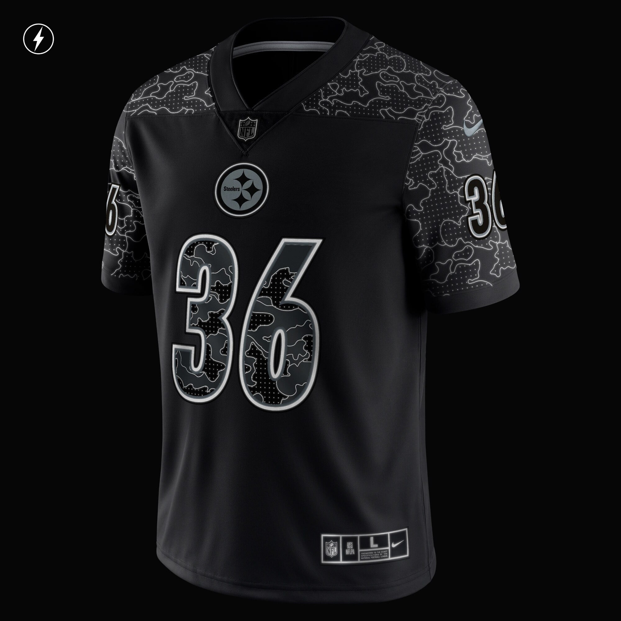 Men's Nike Jerome Bettis Black Pittsburgh Steelers Retired Player RFLCTV Limited Jersey - vstockx