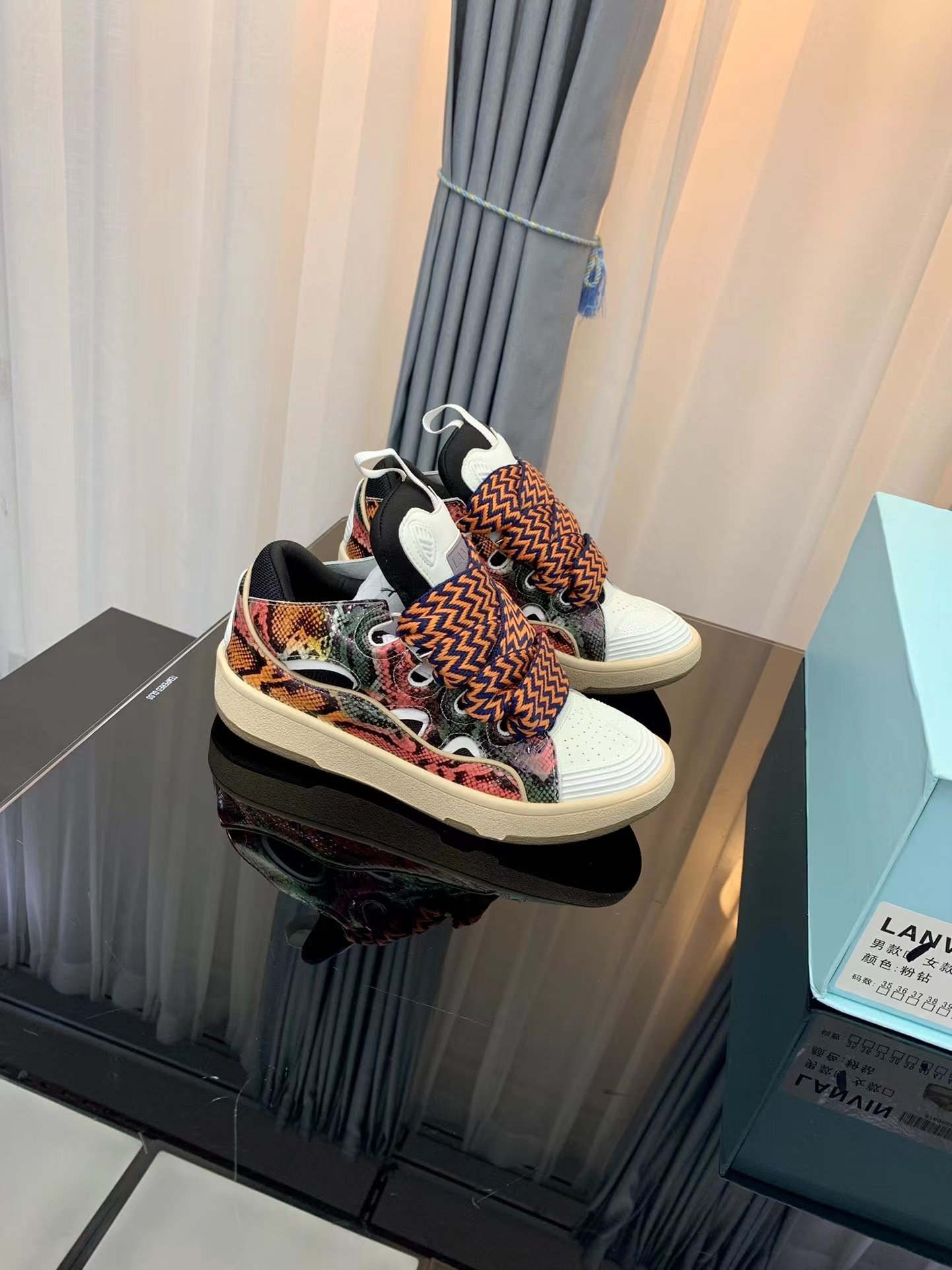 Lanvin Leather Curb snake's skin - vstockx