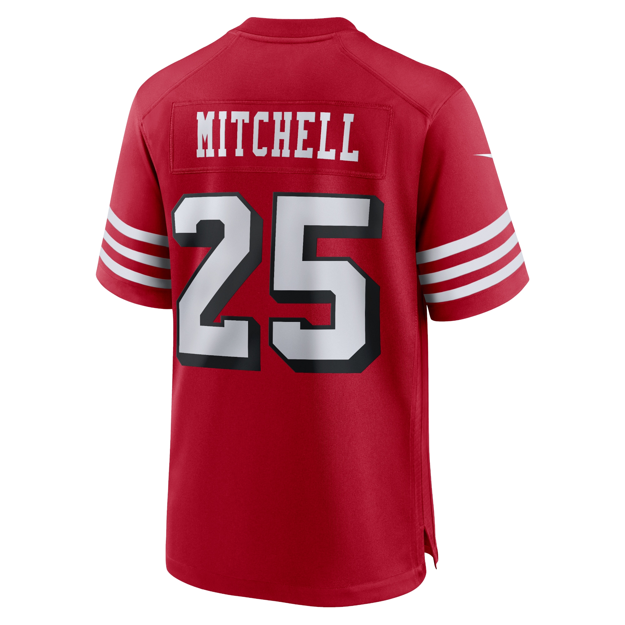 Elijah Mitchell San Francisco 49ers Nike Alternate Team Game Jersey - Scarlet - vstockx