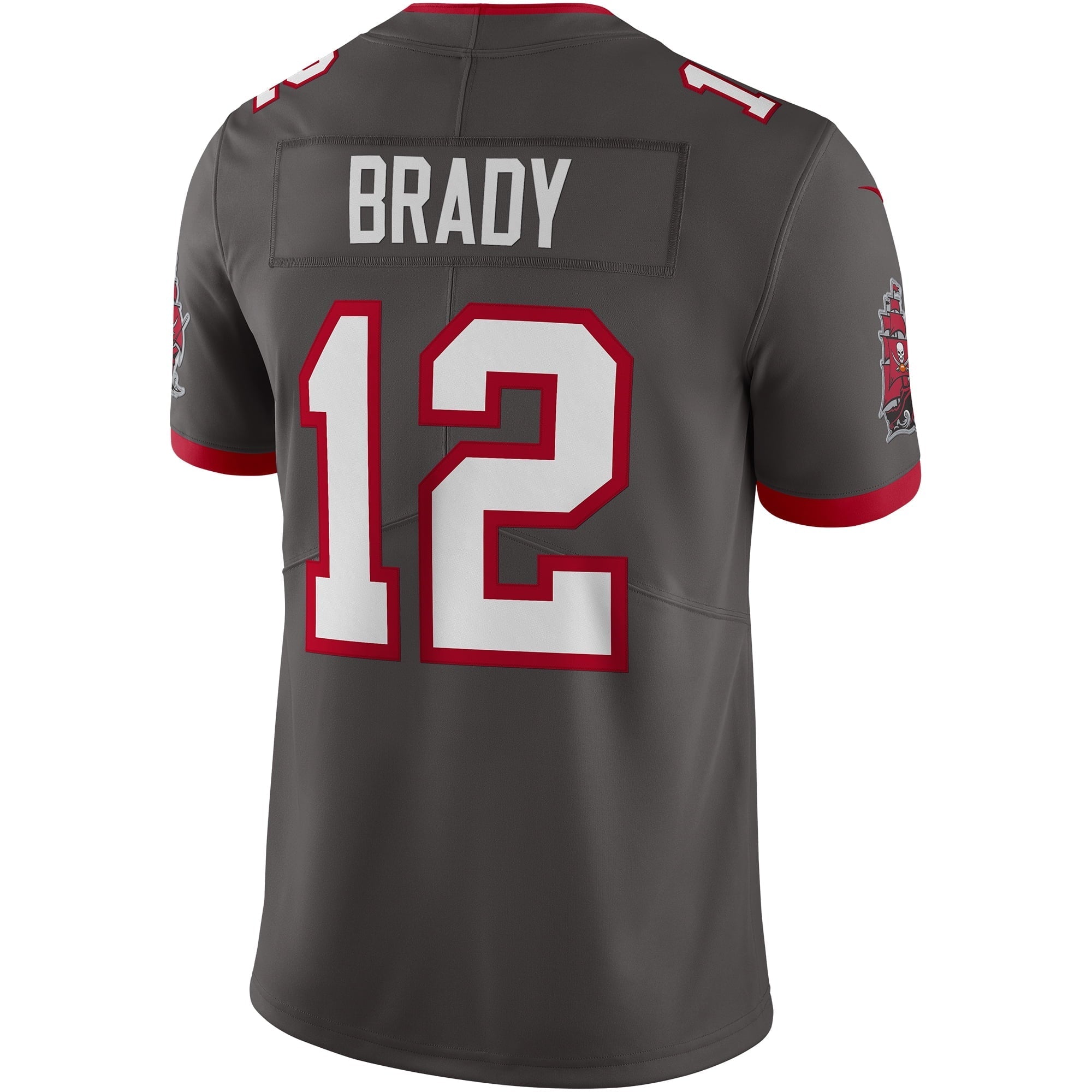 Men's Nike Tom Brady Pewter Tampa Bay Buccaneers Alternate Vapor Limited Jersey - vstockx