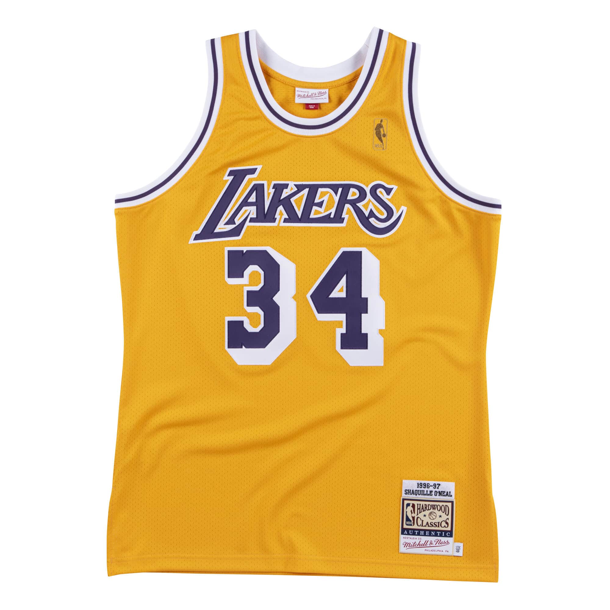 Authentic Shaquille O'Neal Los Angeles Lakers 1996-97 Jersey - vstockx