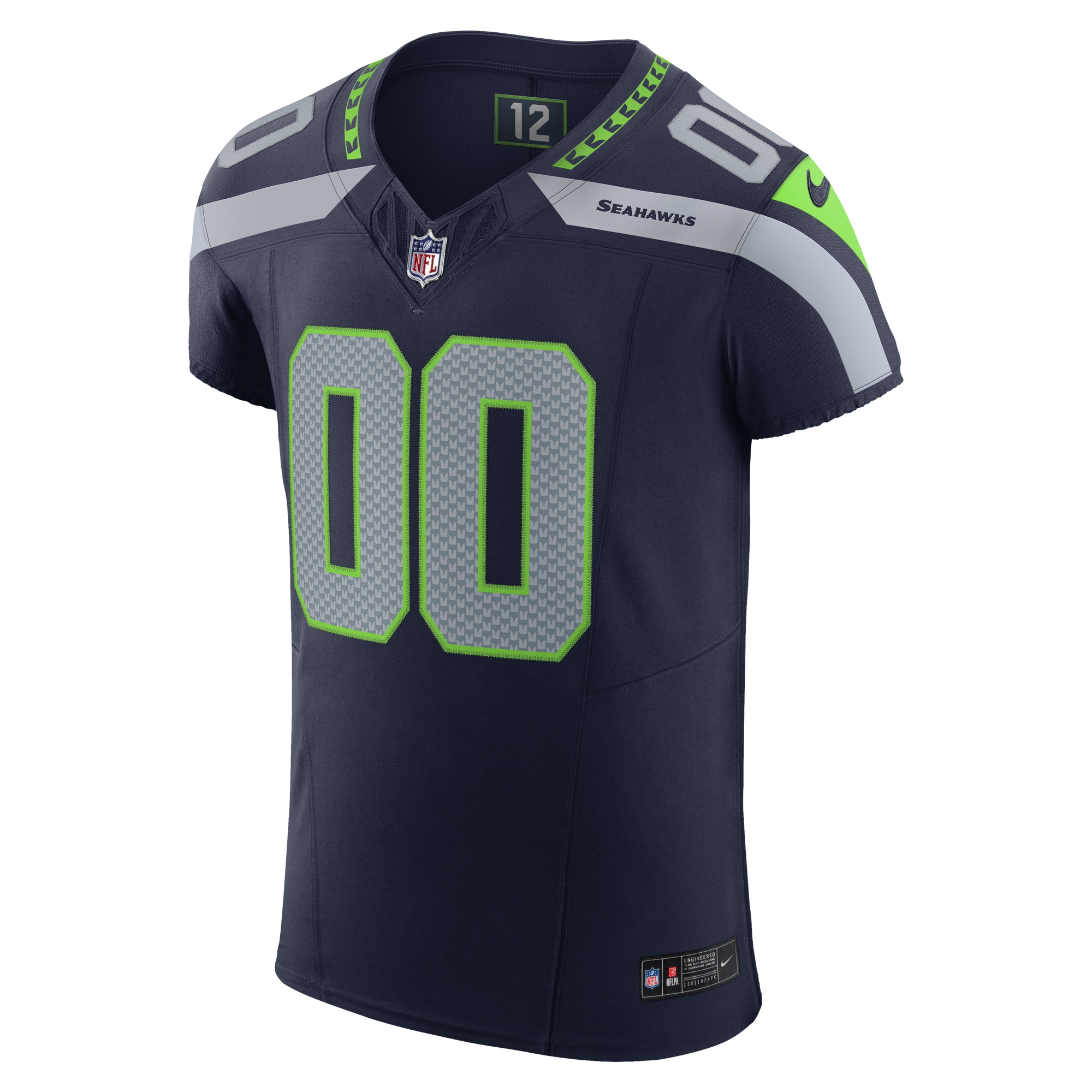 Seattle Seahawks Nike Vapor F.U.S.E. Elite Custom Jersey - College Navy - vstockx