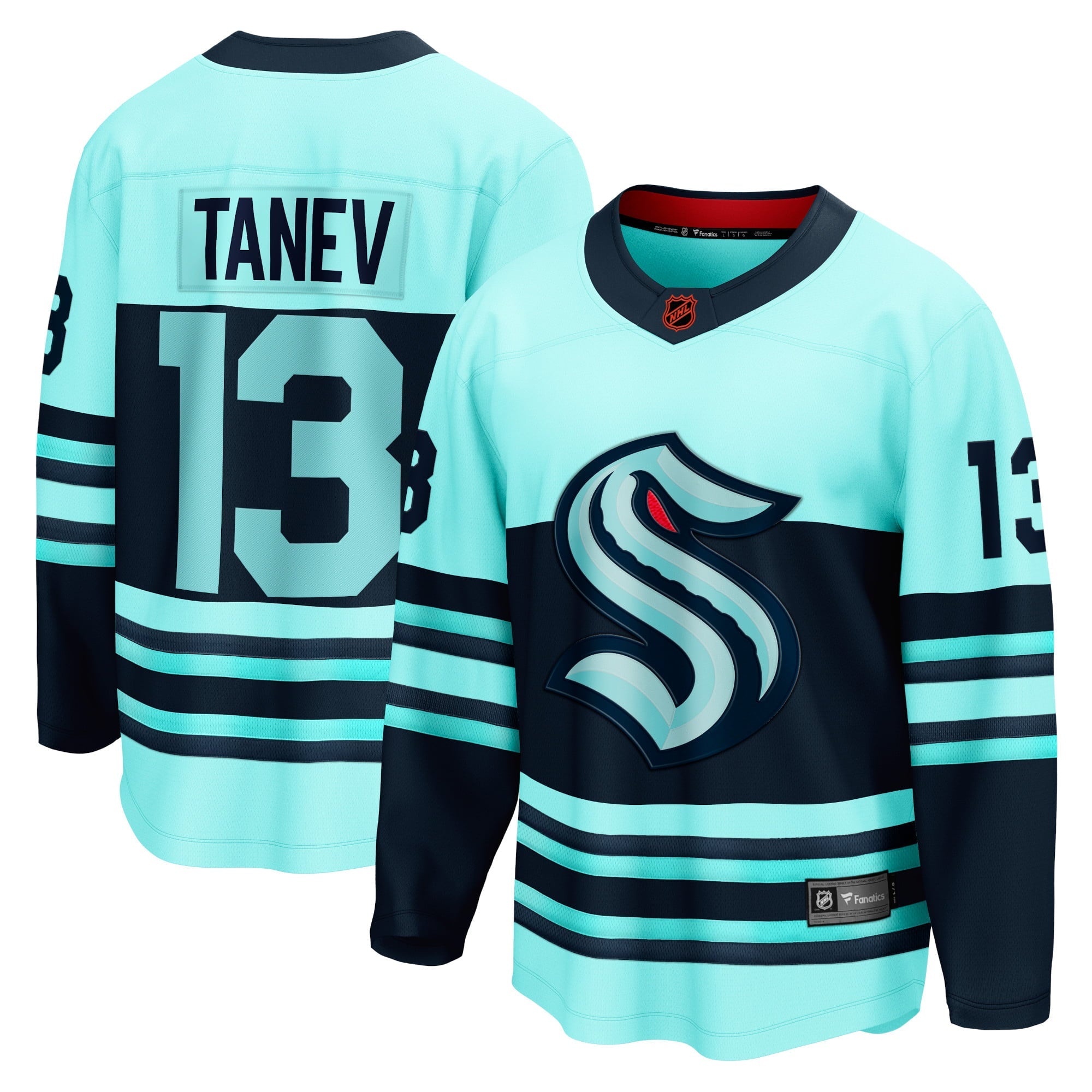 Men's Fanatics Branded Brandon Tanev Teal Seattle Kraken Special Edition 2.0 Breakaway Player Jersey - vstockx