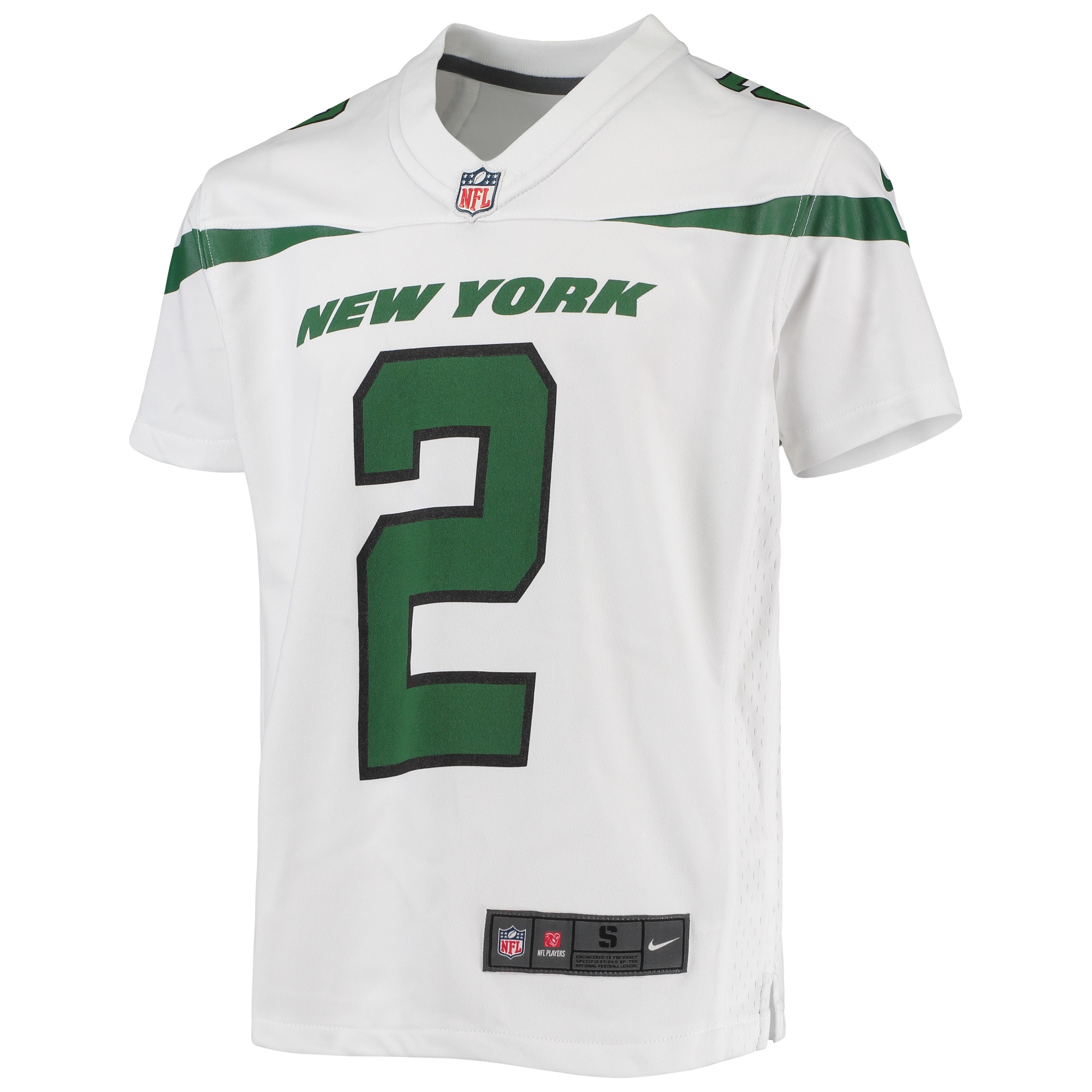 Zach Wilson New York Jets Nike Youth Game Jersey - White - vstockx