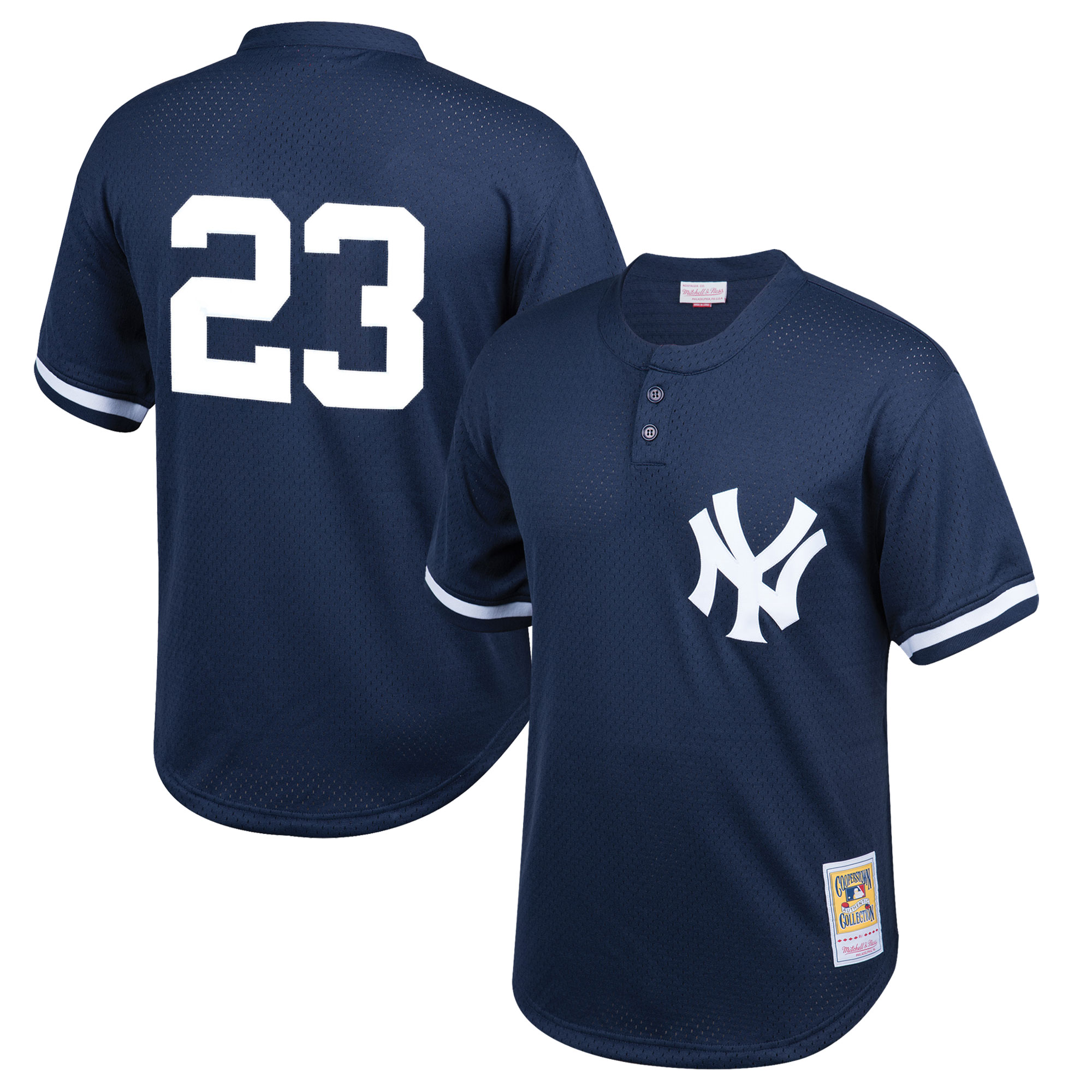 Don Mattingly New York Yankees Mitchell & Ness Youth Cooperstown Collection Mesh Batting Practice Jersey - Navy - vstockx