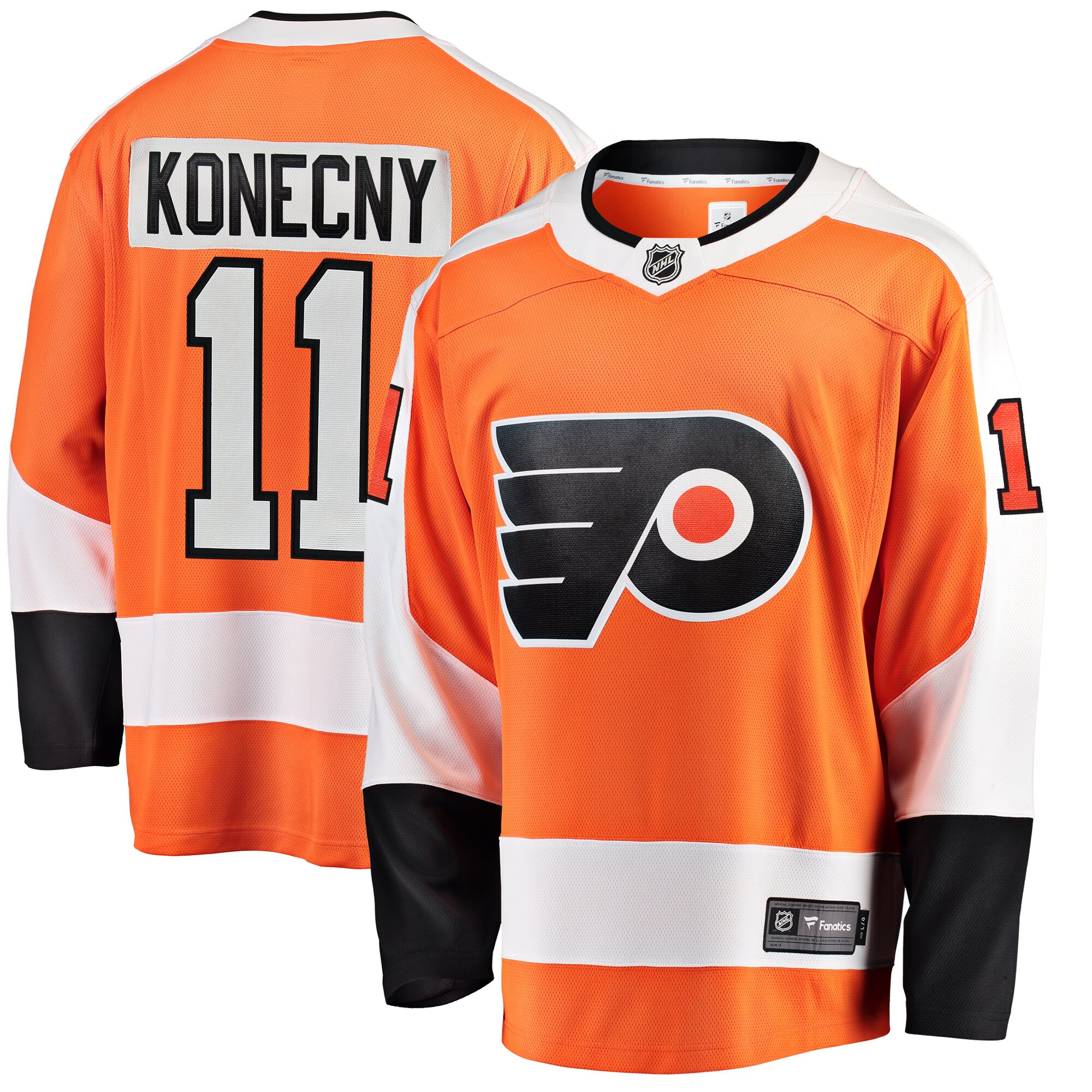 Travis Konecny Philadelphia Flyers Fanatics Branded Breakaway Player Jersey - Orange - vstockx