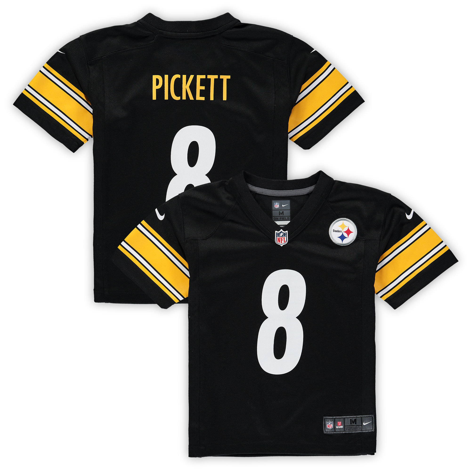 Kenny Pickett Pittsburgh Steelers Nike Preschool Game Jersey - Black - vstockx