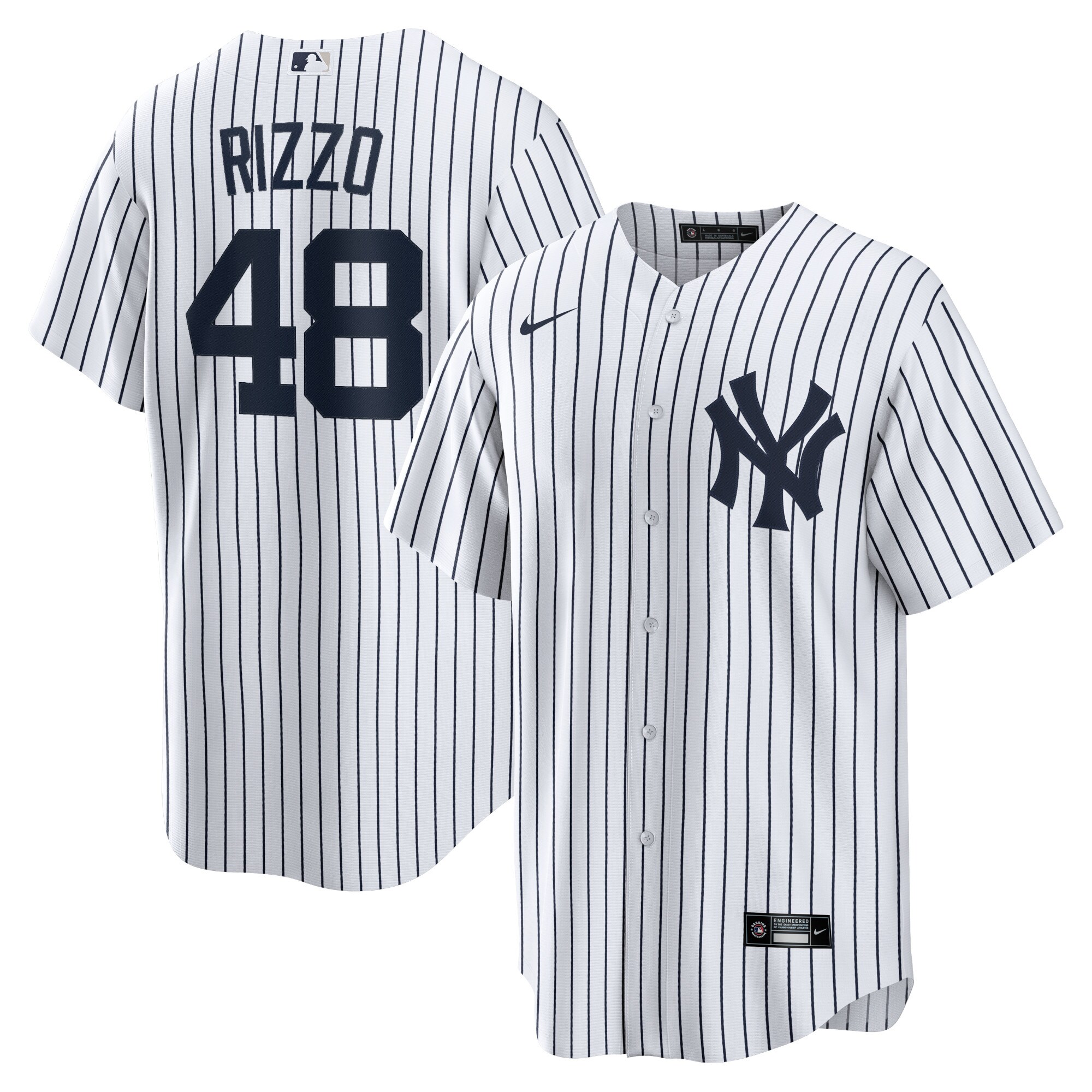 Anthony Rizzo New York Yankees Nike Home Official Replica Player Jersey - White - vstockx