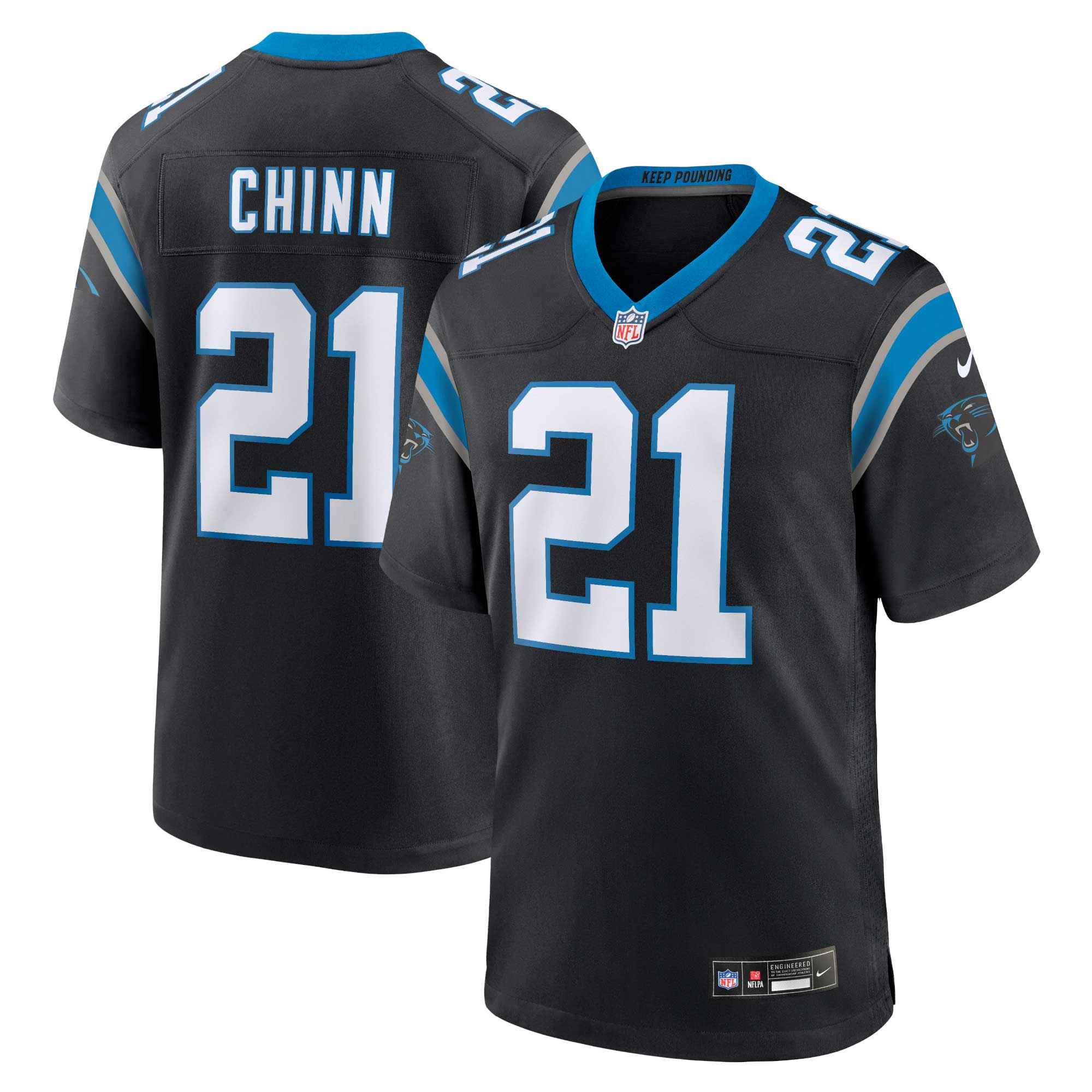 Jeremy Chinn Carolina Panthers Nike Game Jersey - Black - vstockx