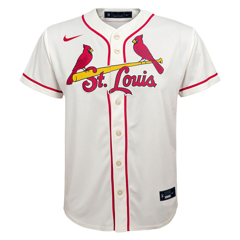 Youth St. Louis Cardinals Nolan Arenado Alternate Player Jersey - Cream - vstockx