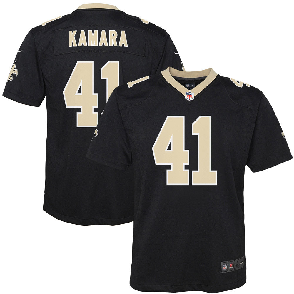Youth New Orleans Saints Alvin Kamara Game Jersey Black - vstockx
