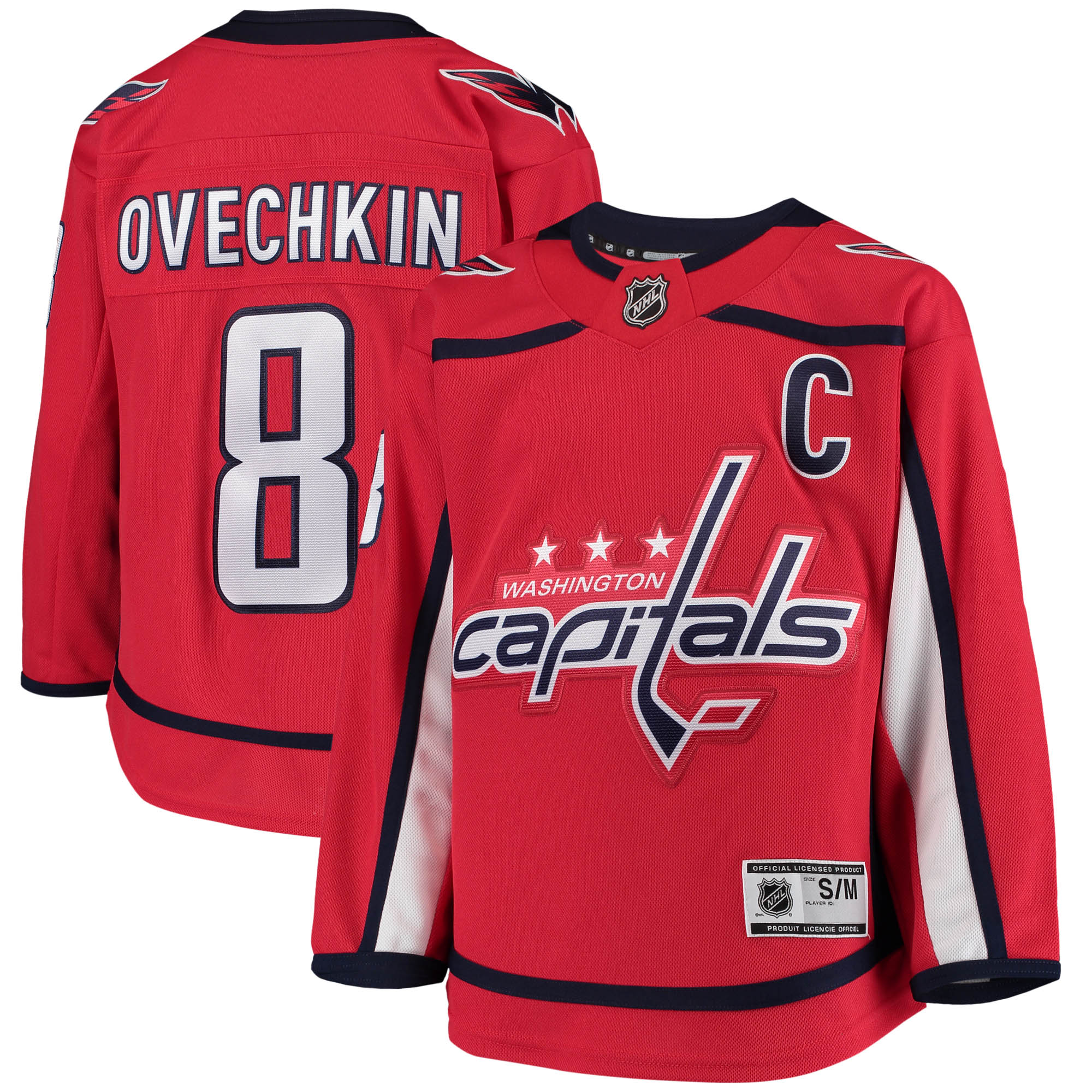 Alexander Ovechkin Washington Capitals Youth Home Premier Player Jersey - Red - vstockx