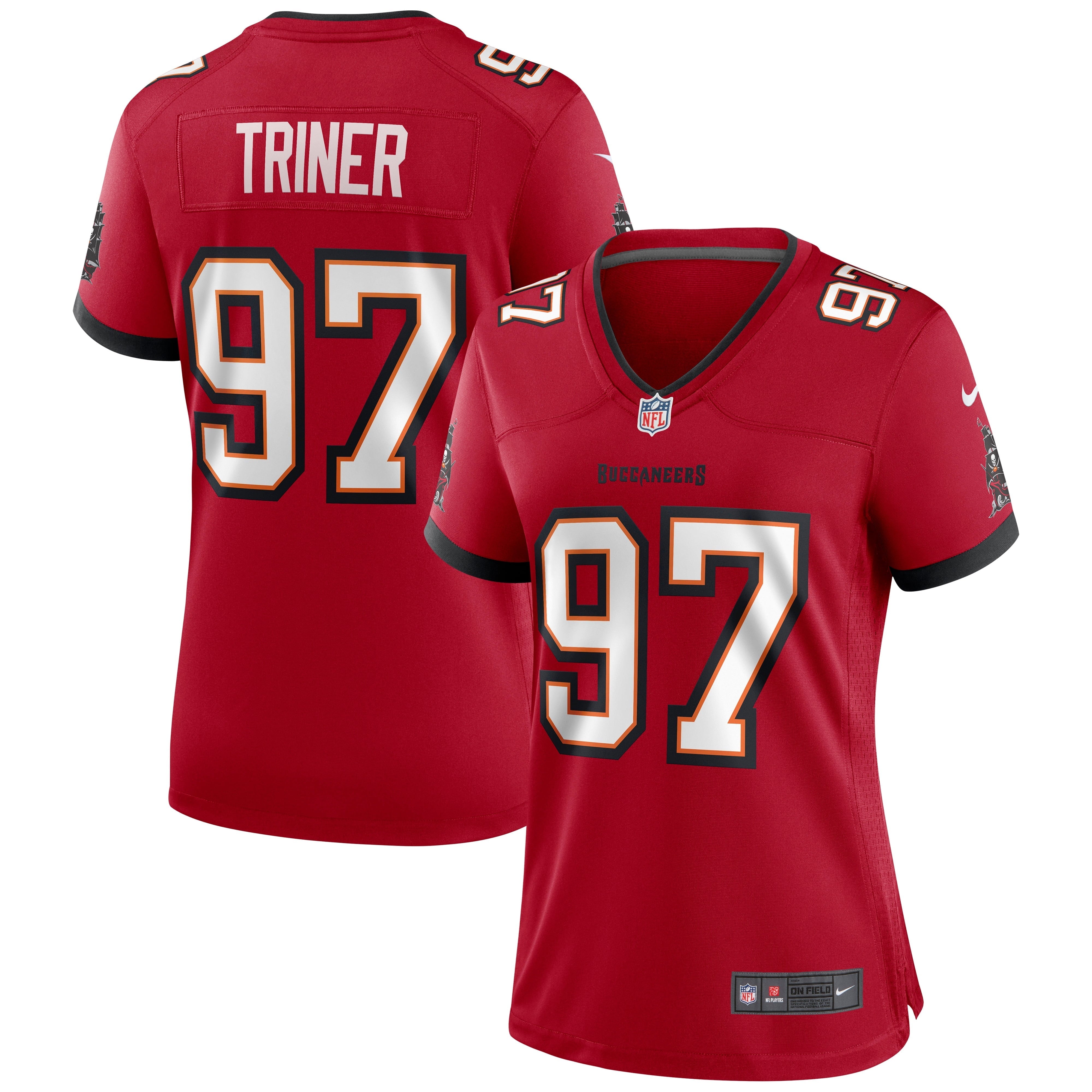 Women's Nike Zach Triner Red Tampa Bay Buccaneers Game Jersey - vstockx