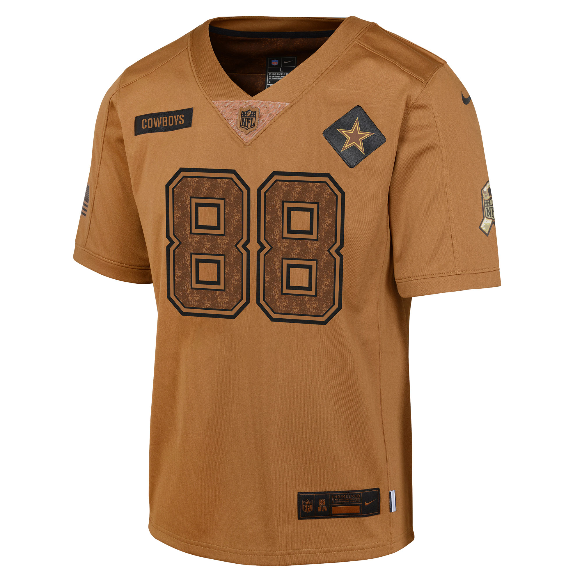 CeeDee Lamb Dallas Cowboys Nike Youth 2023 Salute To Service Limited Jersey - Brown - vstockx