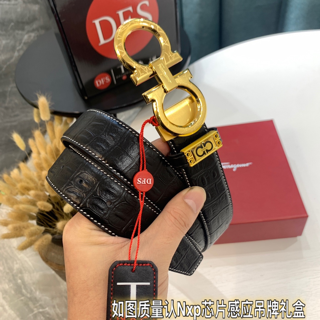 Streetwear Belt Ferragamo 319408 size:3.5cm - vstockx