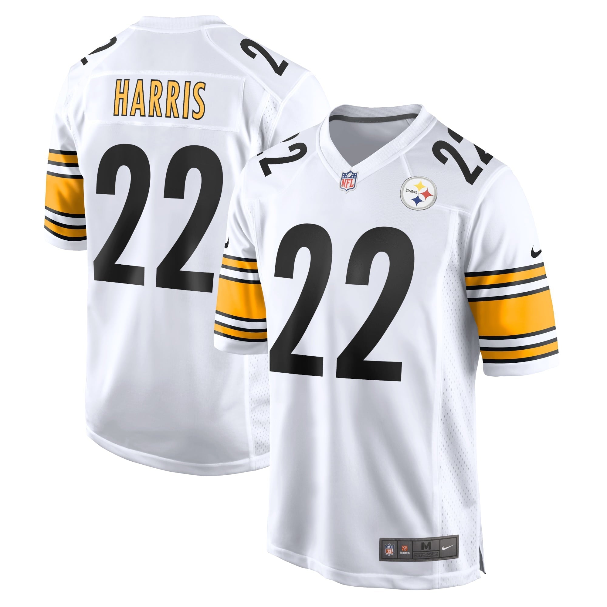 Men's Nike Najee Harris White Pittsburgh Steelers Game Jersey - vstockx